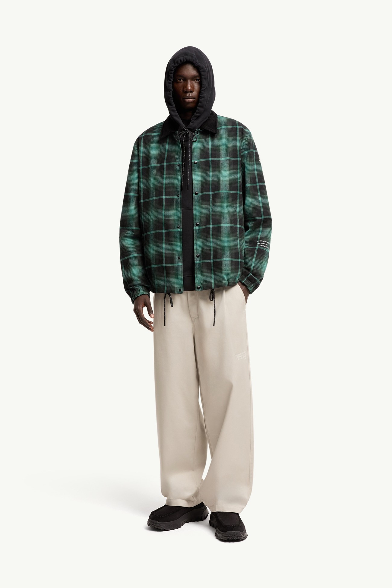 Moncler x Fragment Cotton Gabardine Trousers Men Light Gray Moncler 0