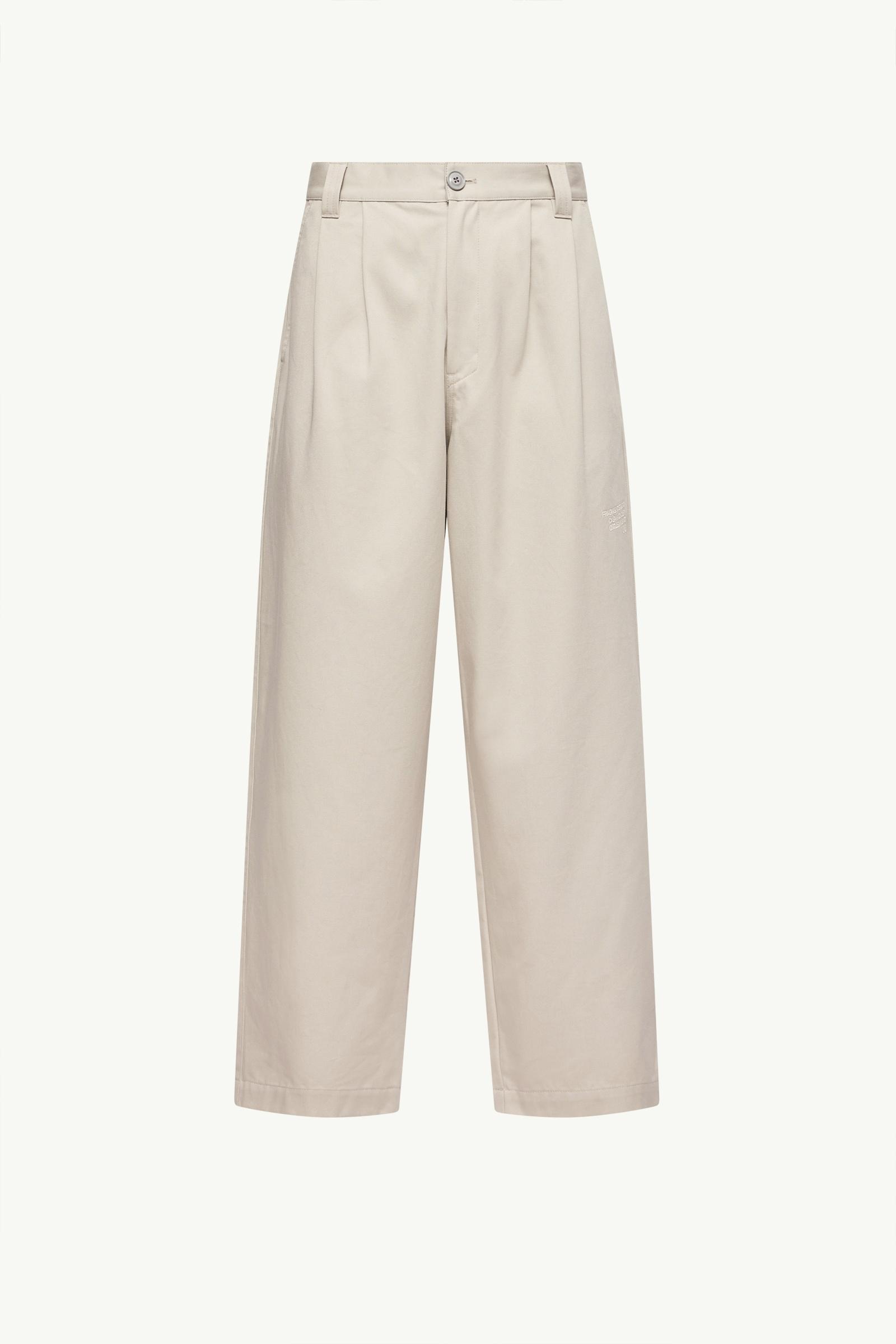 Pantalon en gabardine de coton Moncler x Fragment Hommes Gris Clair Moncler, 1 of 0