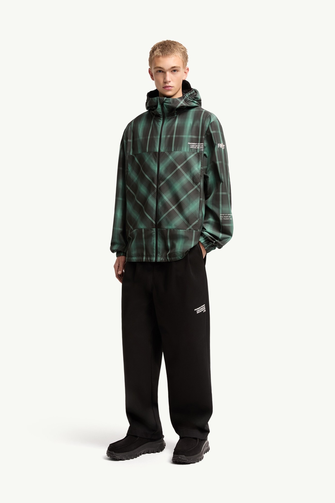 Moncler x Fragment Cotton Gabardine Trousers Men Black Moncler 0