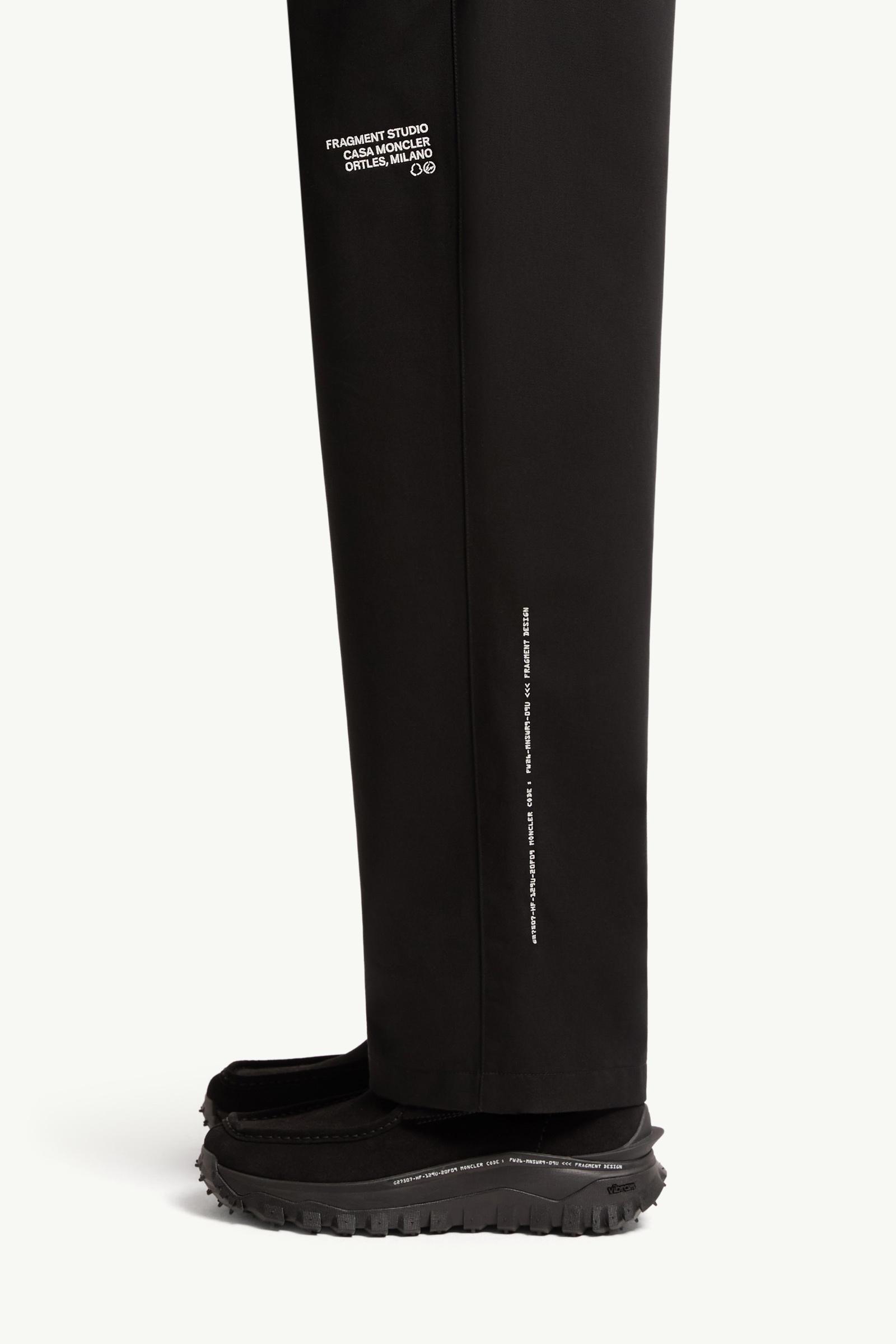 Black Moncler x Fragment Cotton Gabardine Pants - Moncler x FRGMT