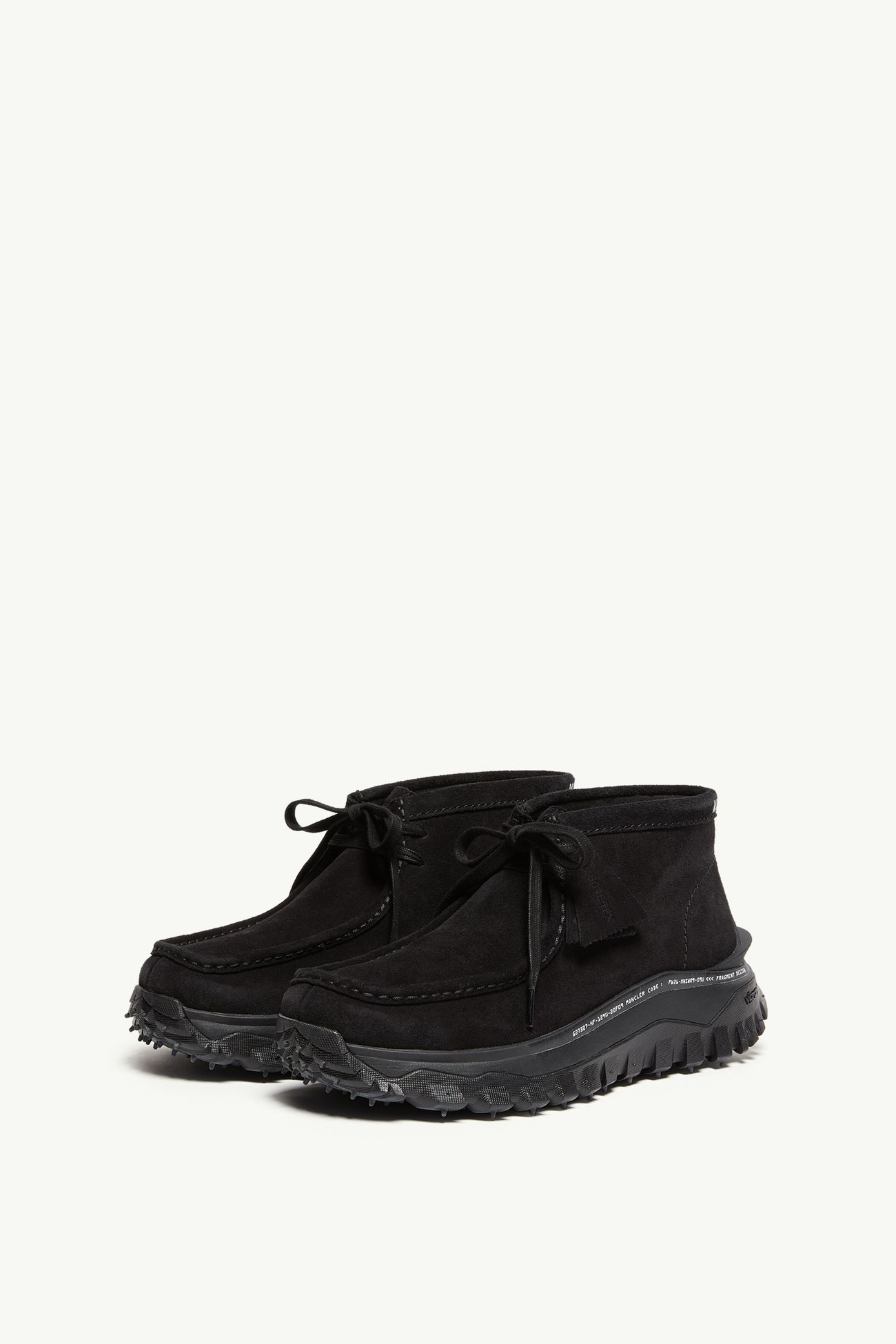 Moncler x Fragment x Clarks Trailgrip Wallabee GTX ブーツ メンズ ブラック Moncler 3