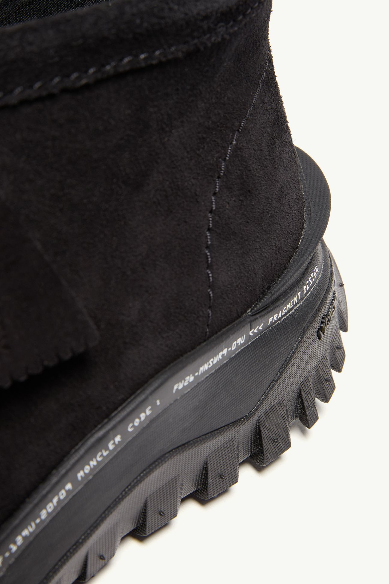 Bottes en daim Trailgrip Wallabee GTX Moncler x Fragment x Clarks Hommes Noir Moncler 6