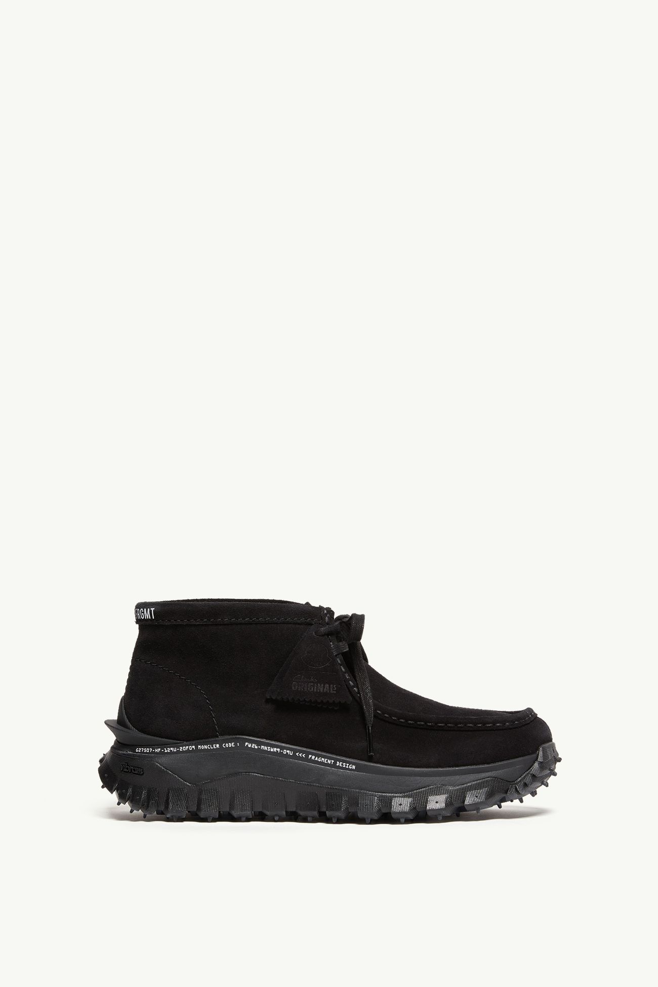 Moncler x Fragment x Clarks Trailgrip Wallabee GTX Suede Boots Men Black Moncler 0
