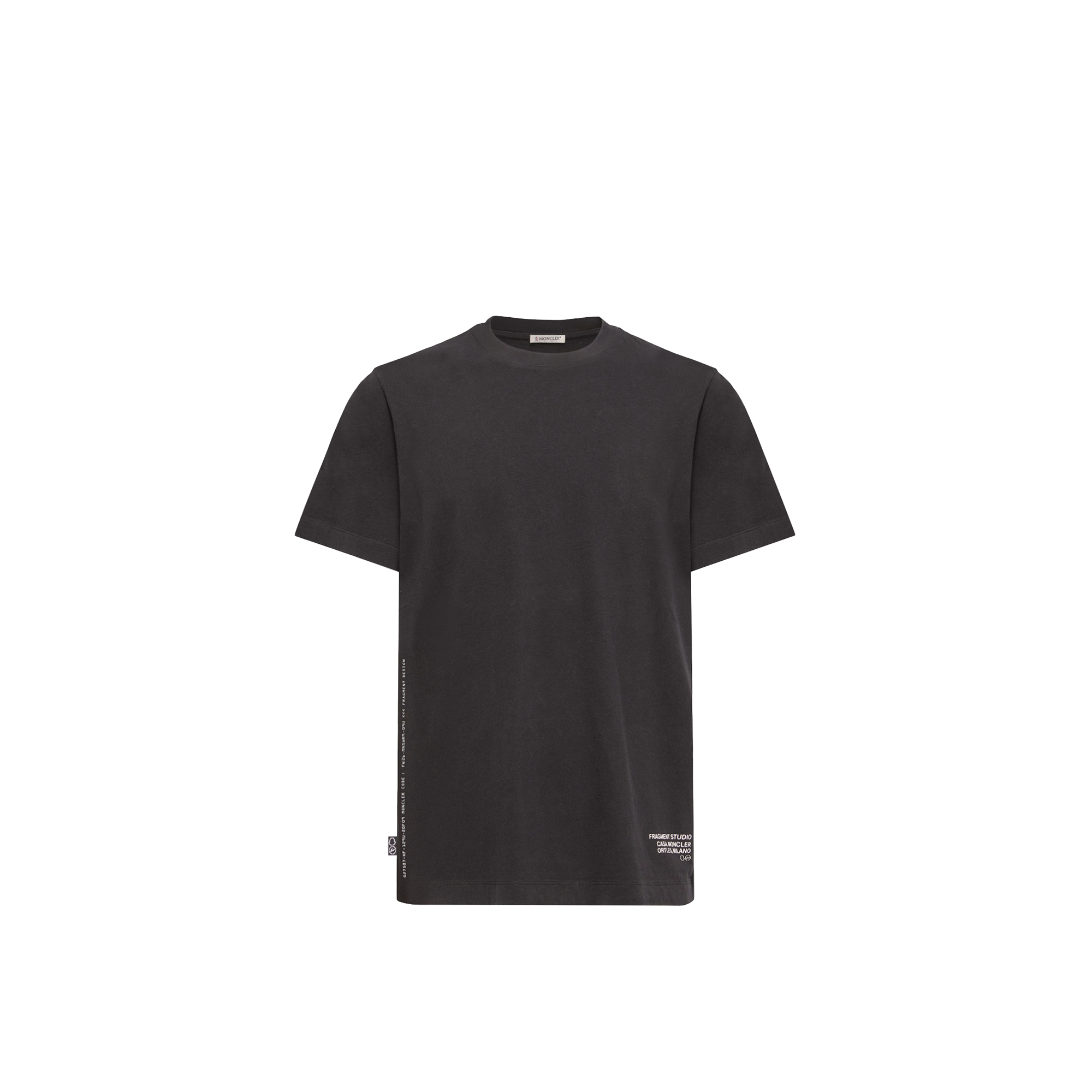 Moncler X Frgmt Men's Black Cotton Logo T-Shirt - Image 5