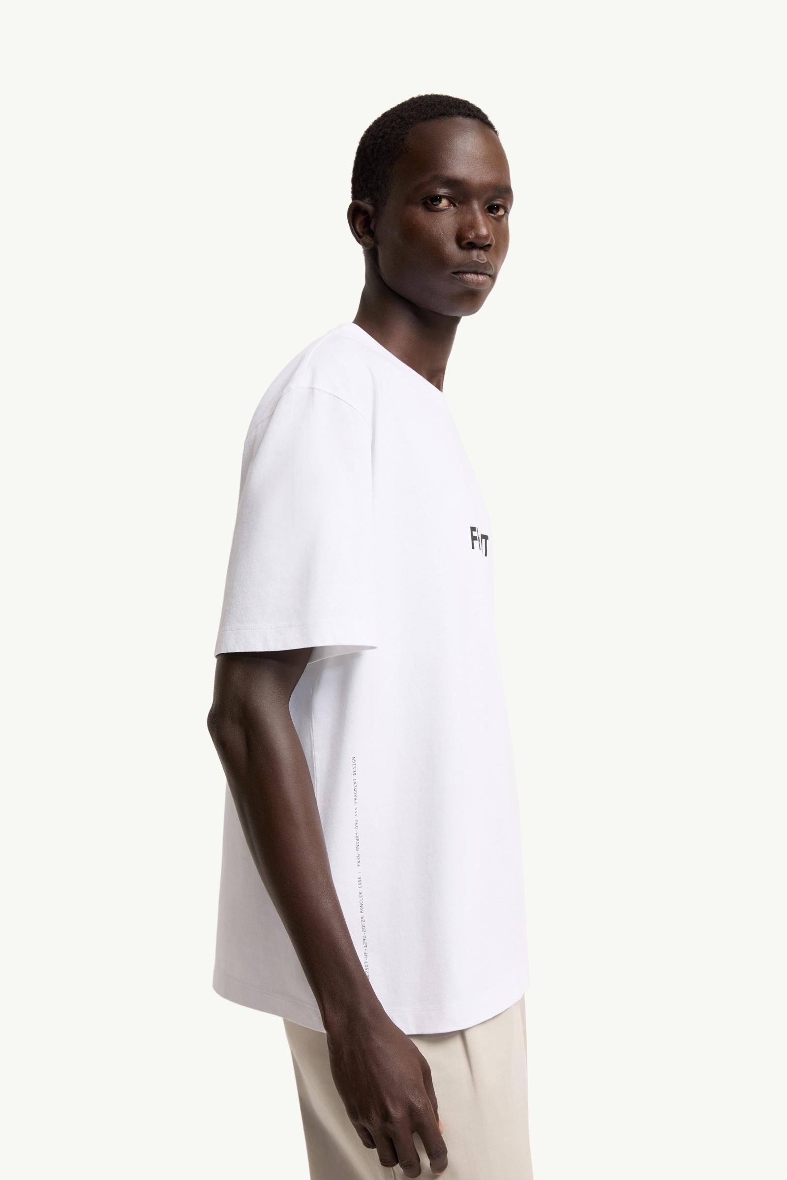MONCLER 白 Tシャツ White Moncler x Fragment Dog Print Cotton T-Shirt - Moncler x