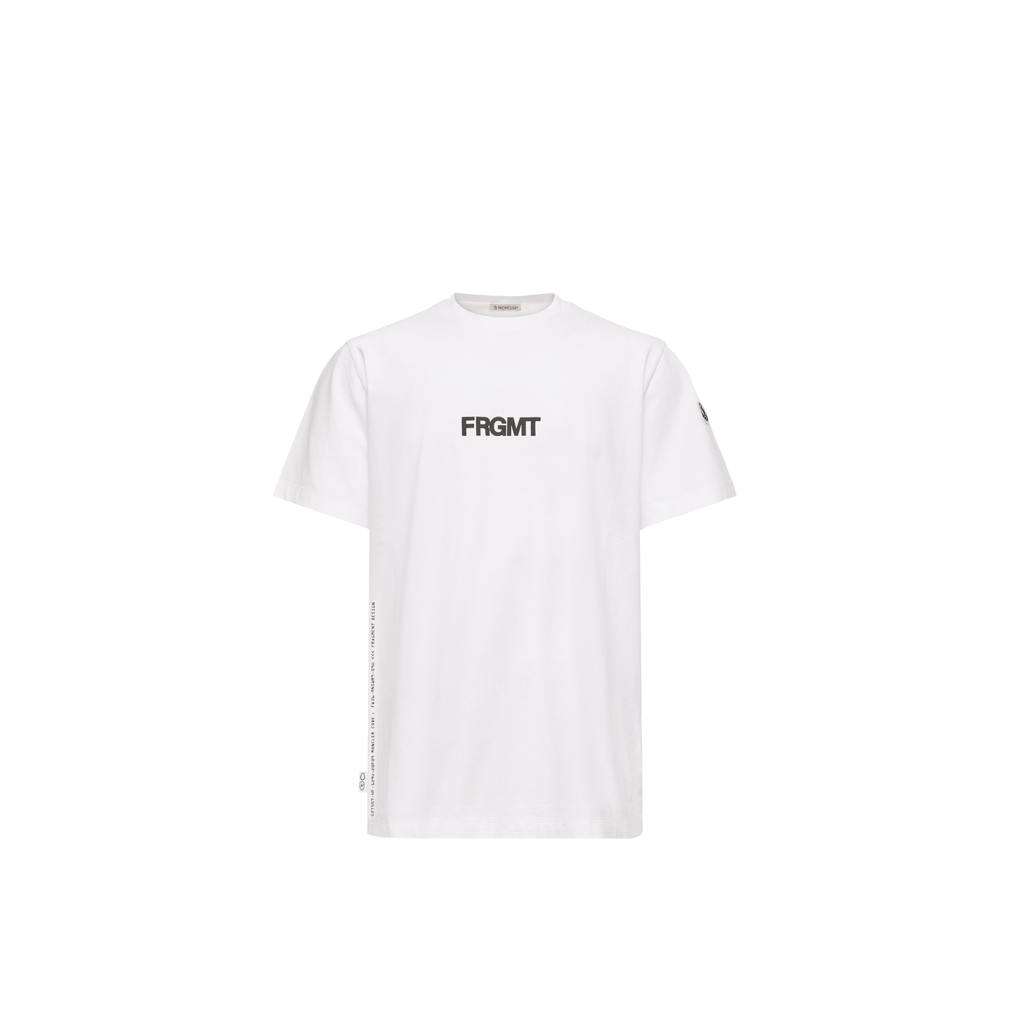 Moncler Dog Print Cotton T-Shirt for Men in White, Size: Xl