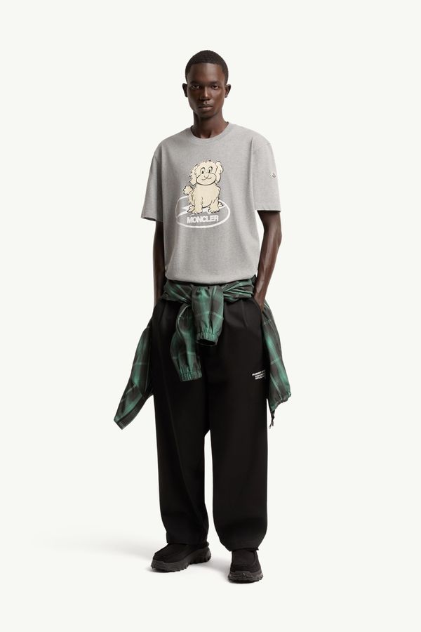 Moncler x Fragment棉質T恤 男士 灰色 Moncler 0