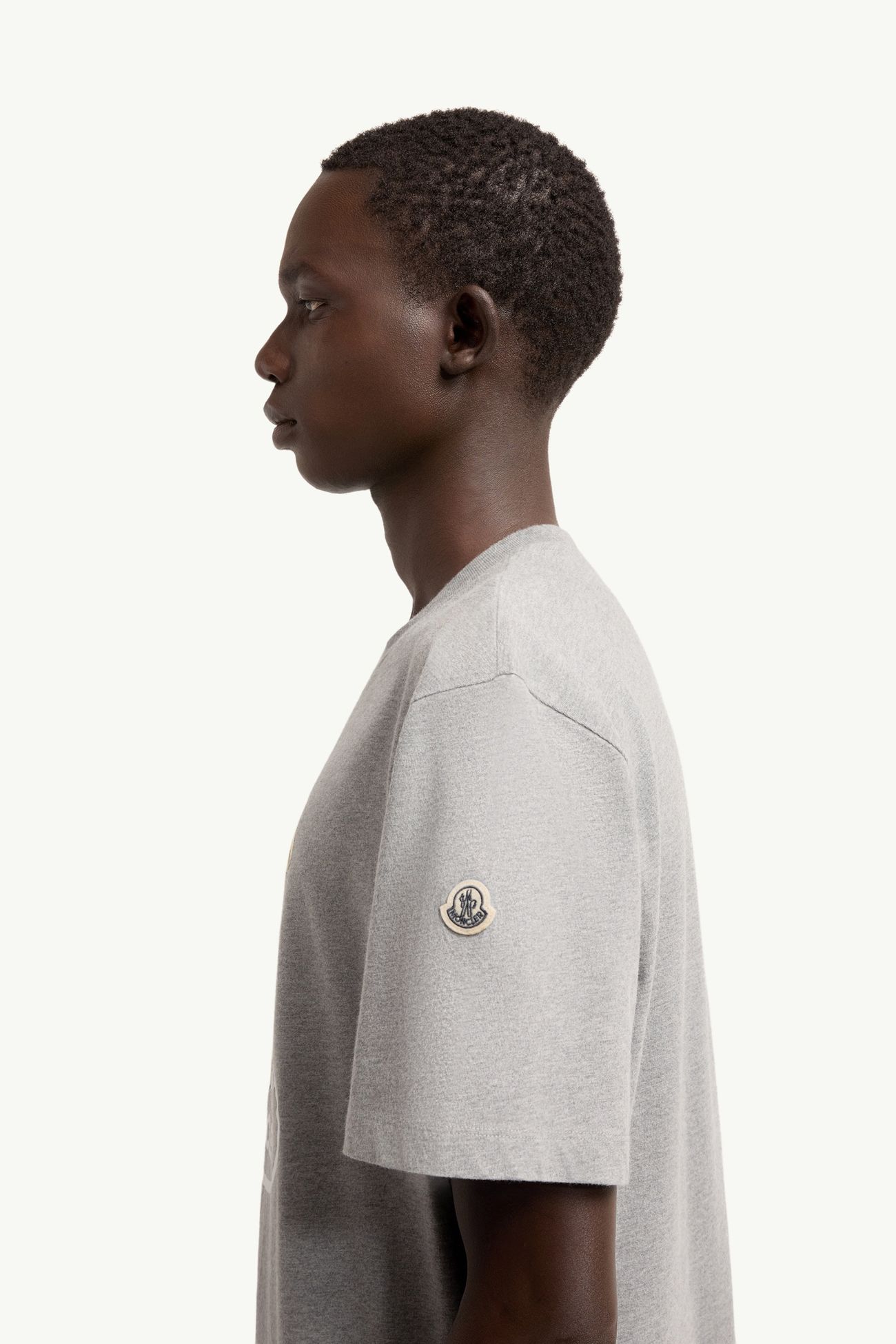 T-shirt en coton Moncler x Fragment Hommes Gris Moncler 1