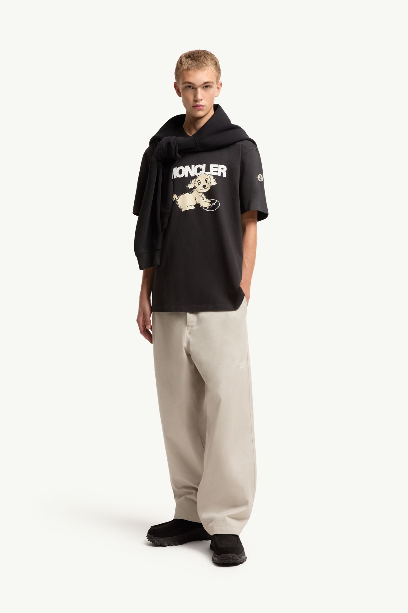 Moncler x Fragment棉質T恤 男士 黑色 Moncler 0