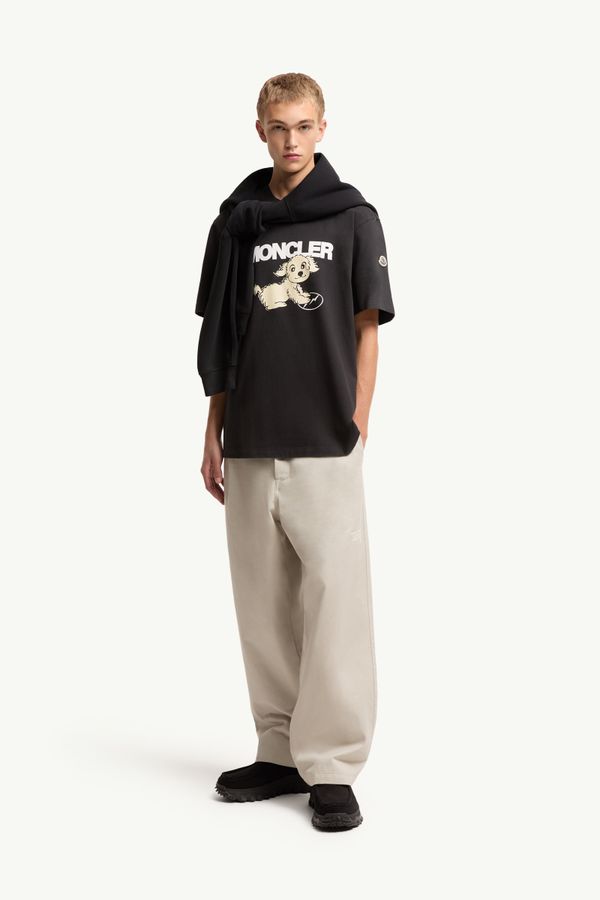 Moncler x Fragment棉質T恤 男士 黑色 Moncler 0