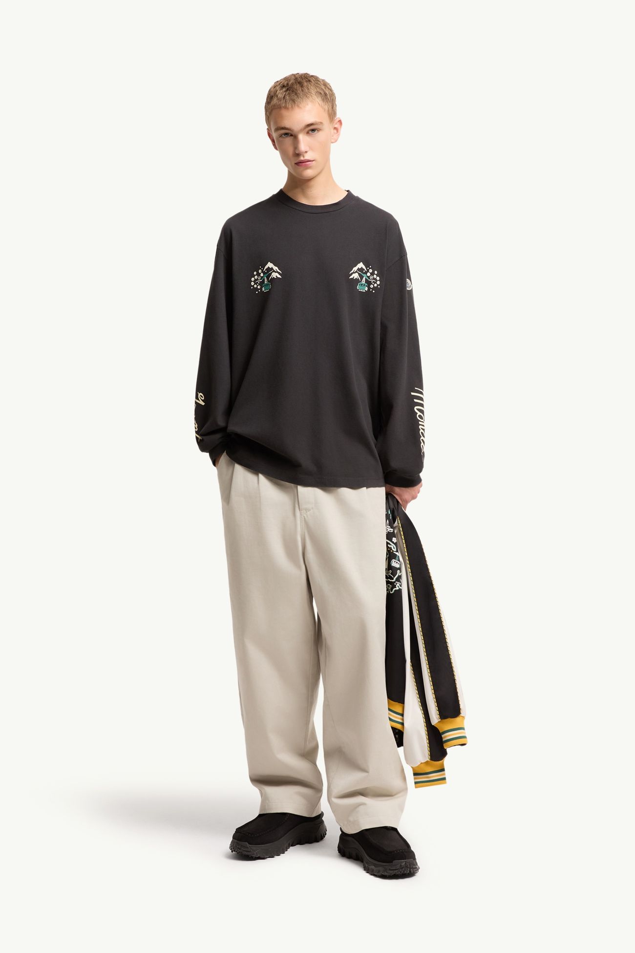 Moncler x Fragment Tシャツ メンズ ブラック Moncler 0