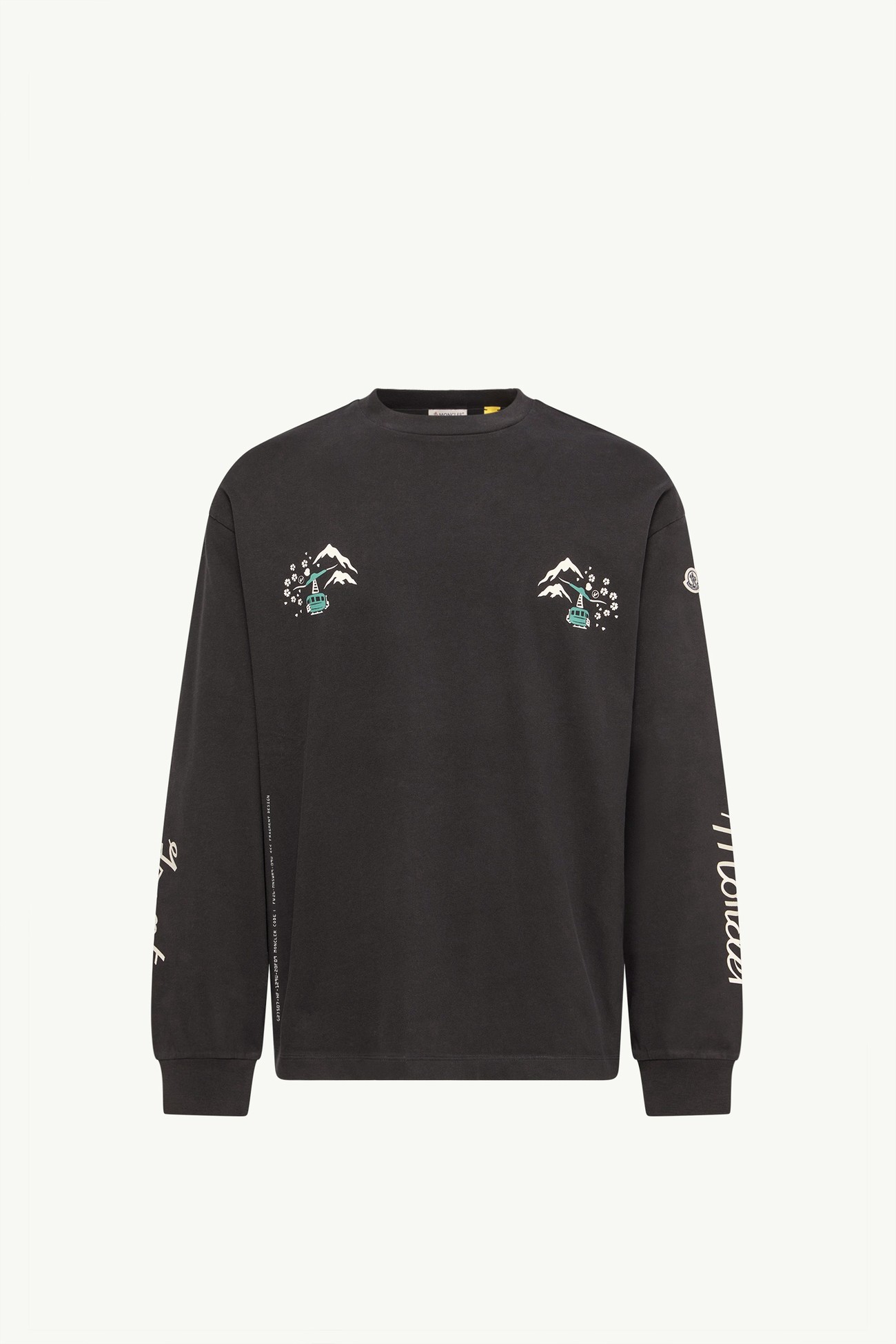 Moncler x Fragment Long Sleeve T-Shirt Men Black Moncler 2