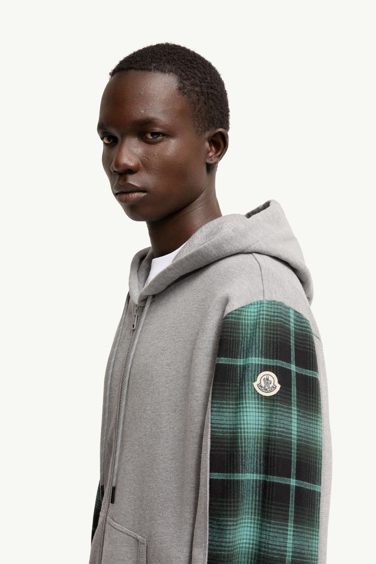 Moncler x Fragment拉鏈連帽衫 男士 灰色 Moncler 1