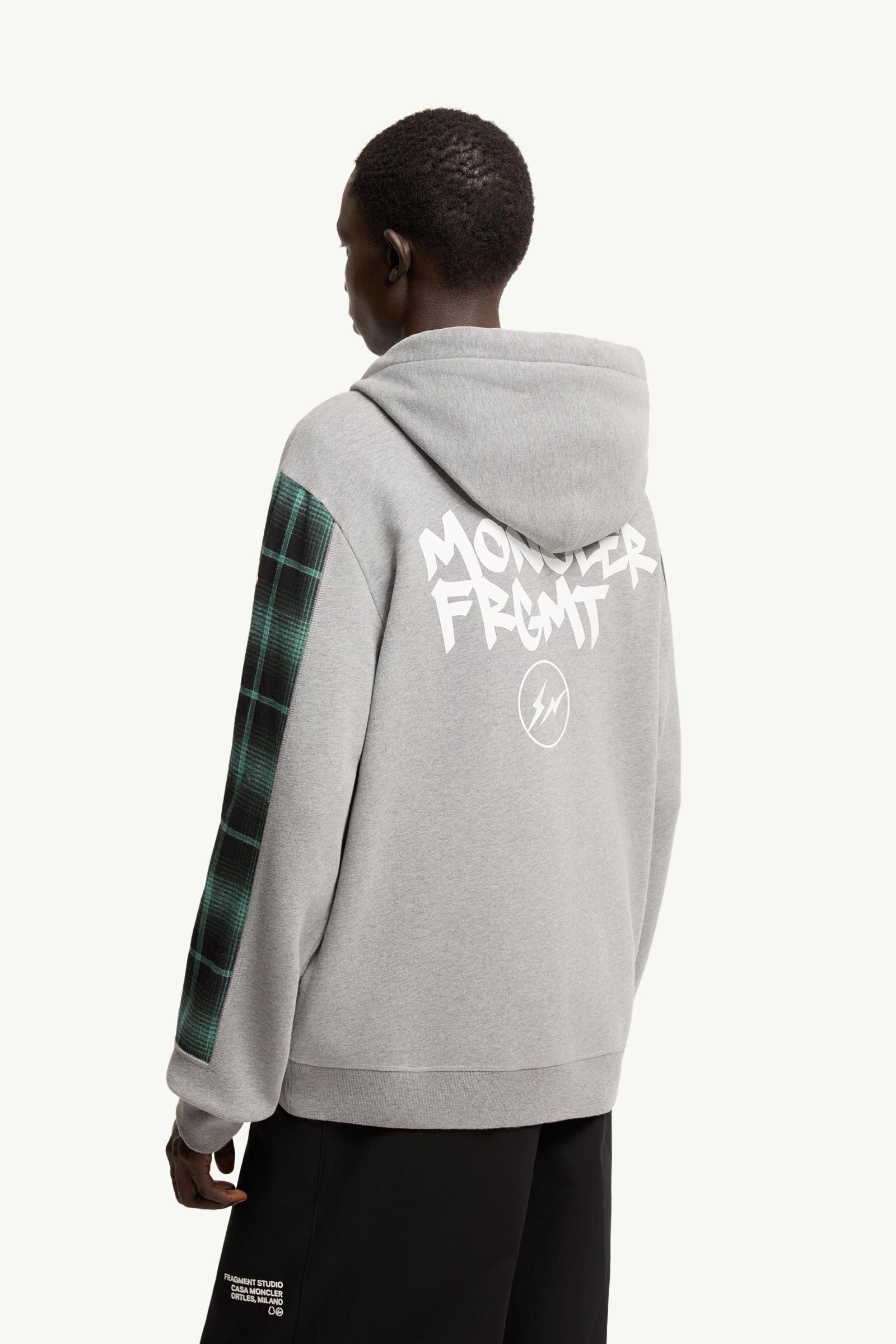 Grey Moncler x Fragment Zip-Up Hoodie - Moncler x FRGMT for