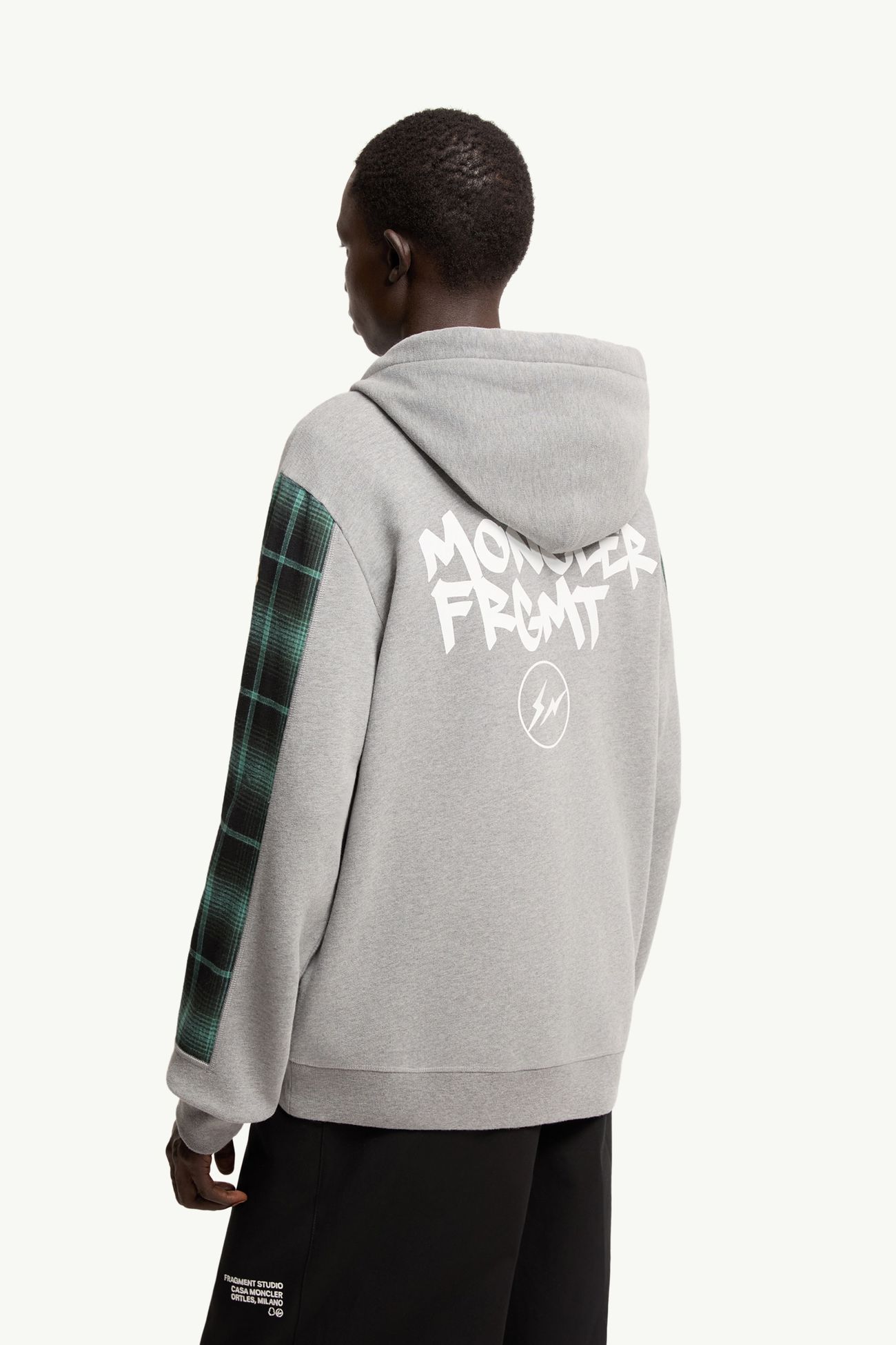Moncler x Fragment拉鏈連帽衫 男士 灰色 Moncler 4
