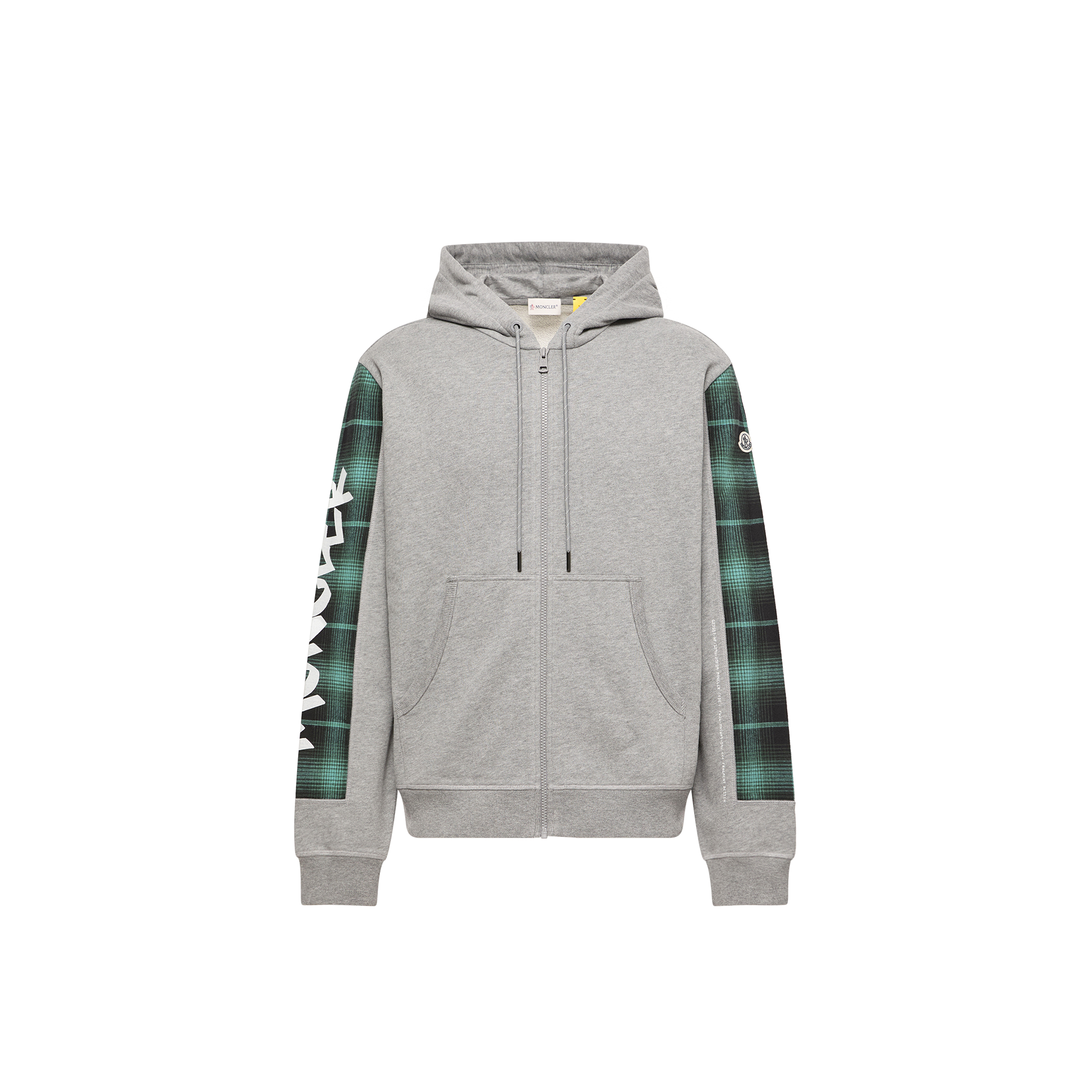 Moncler X Frgmt Hiroshi Fujiwara Men's Grey Hooded Zip Sweatshirt - Man Sweatshirts L - Image 3
