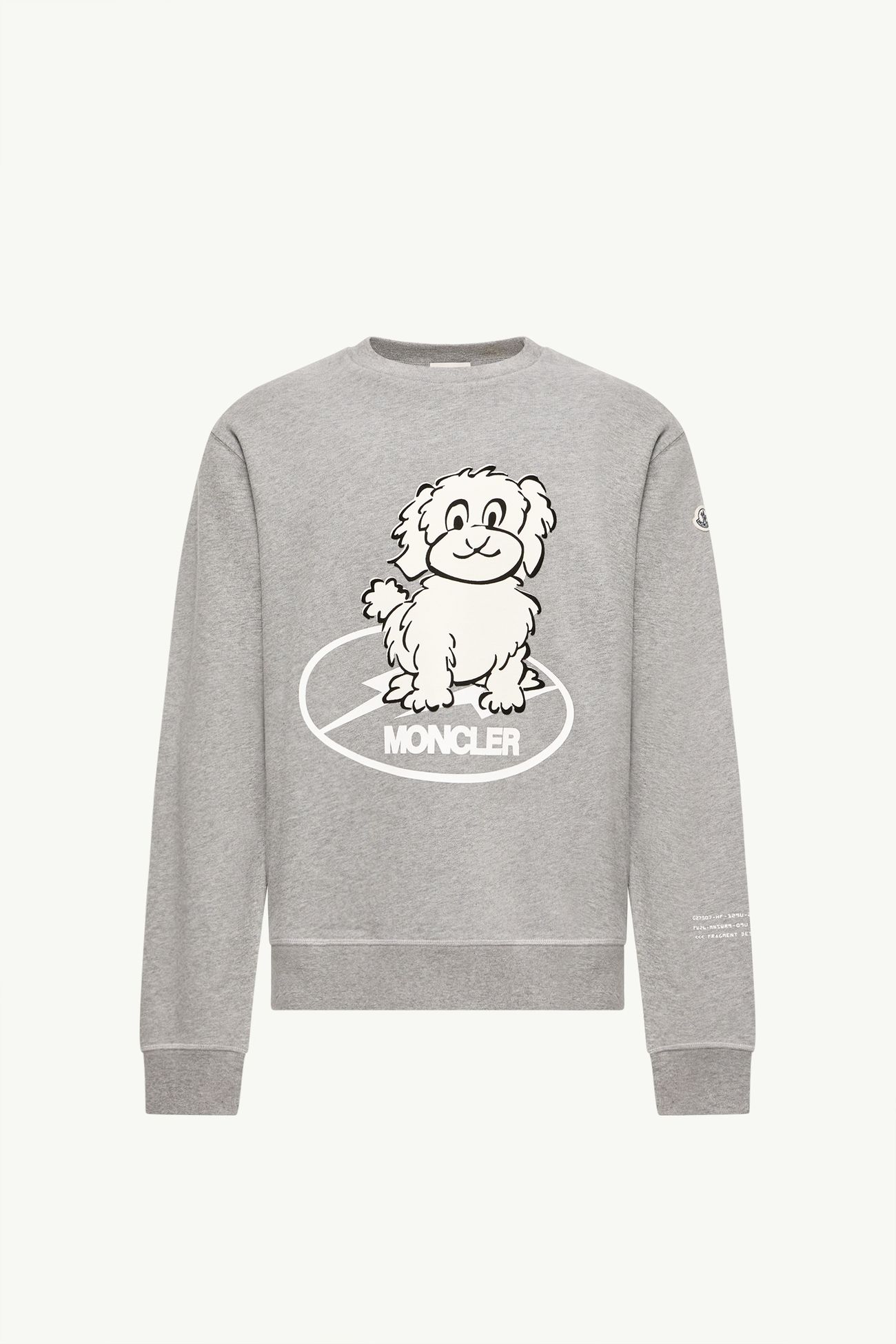 Moncler x Fragment Dog Print Cotton Sweatshirt Men Gray Moncler 2