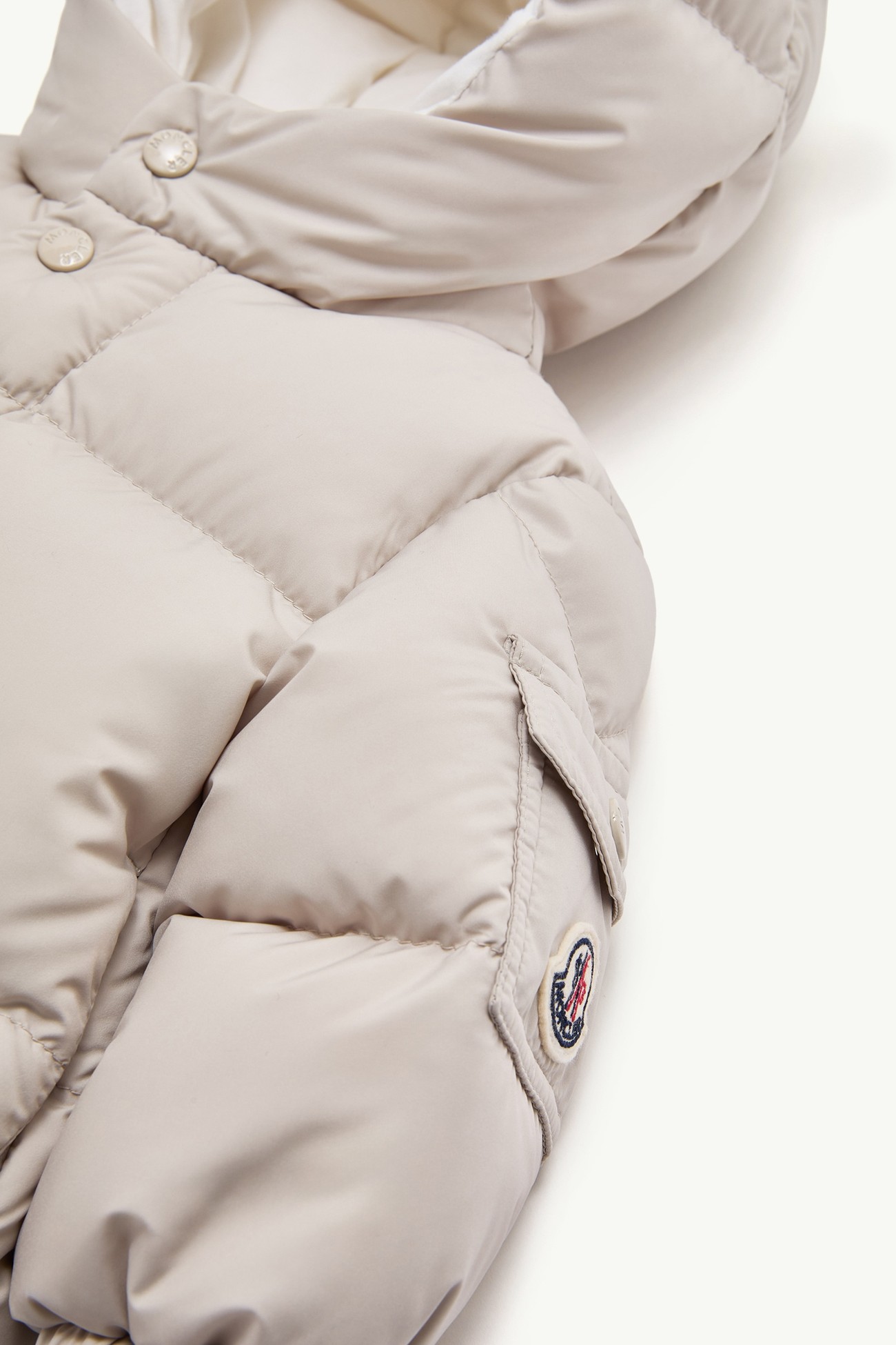 Jareth Hooded Short Down Jacket Gender Neutral Light Beige Moncler 3