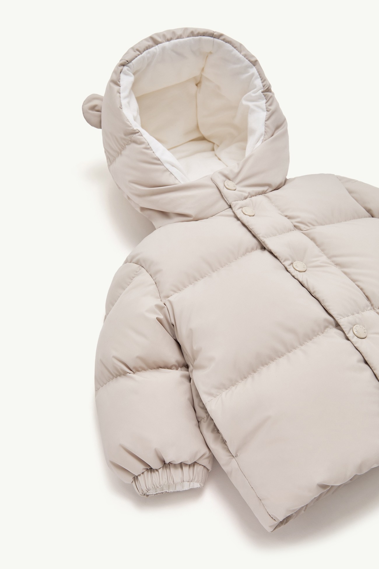 Jareth Hooded Short Down Jacket Gender Neutral Light Beige Moncler 4