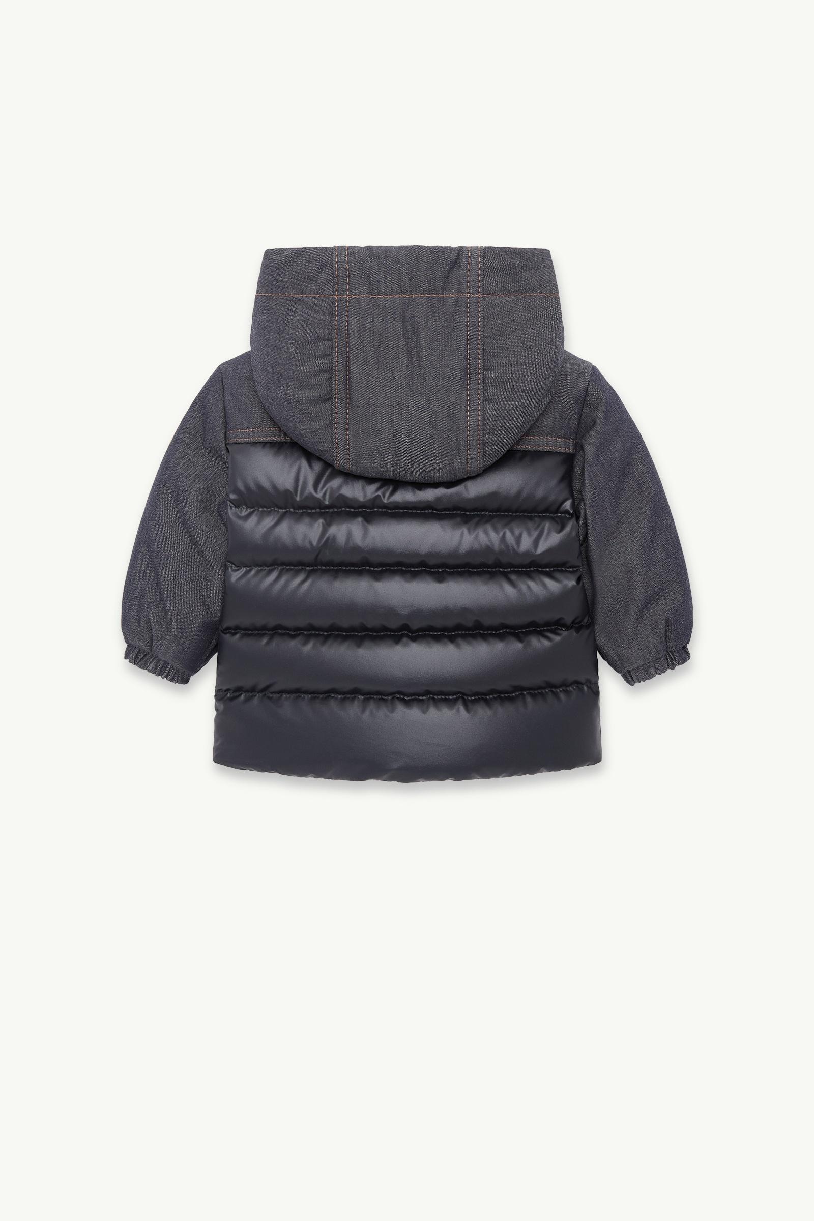 Dark Blue Alaric Denim Hooded Down Jacket - Outerwear for Children