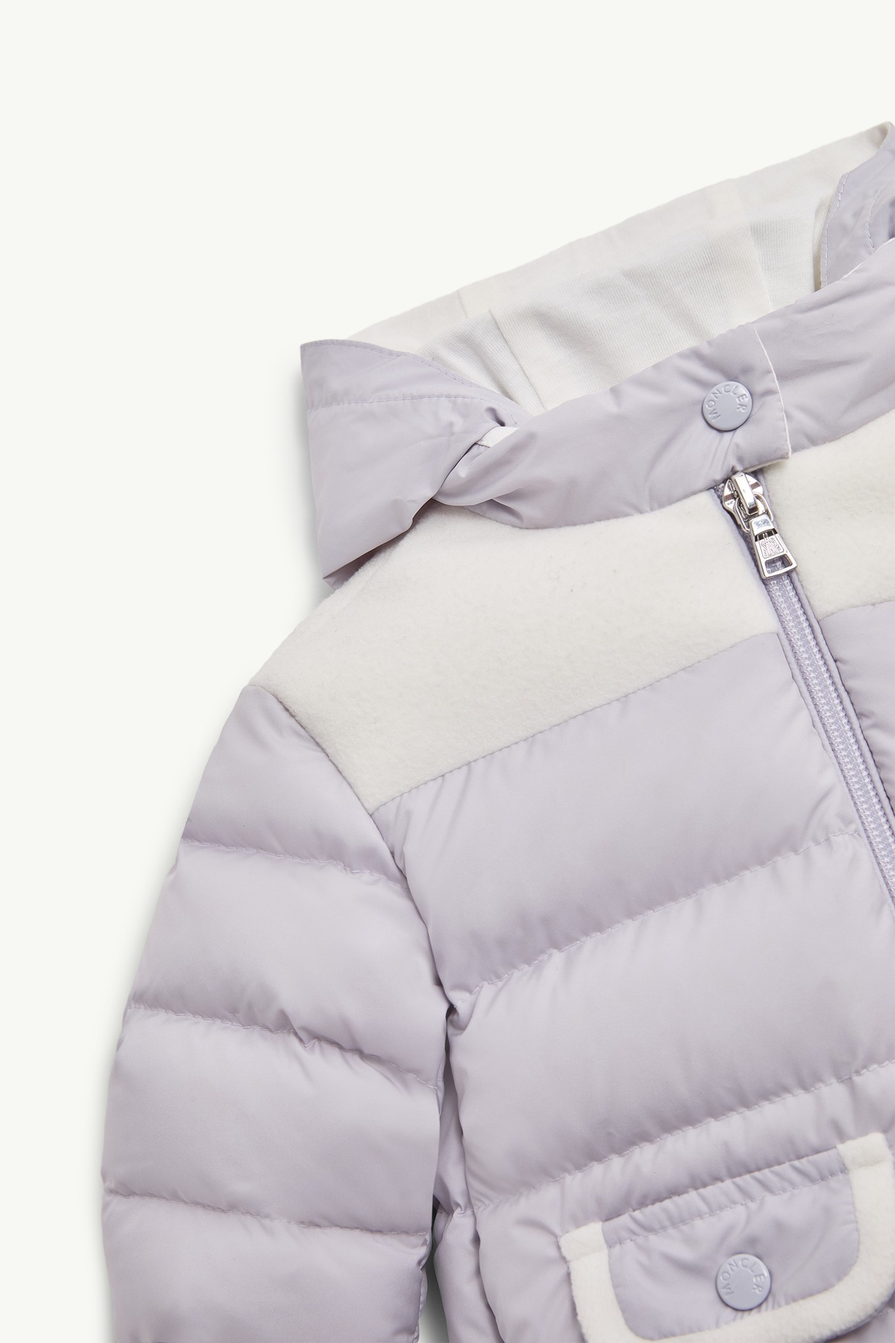 Plumífero corto Kora Niña Lila Moncler 1