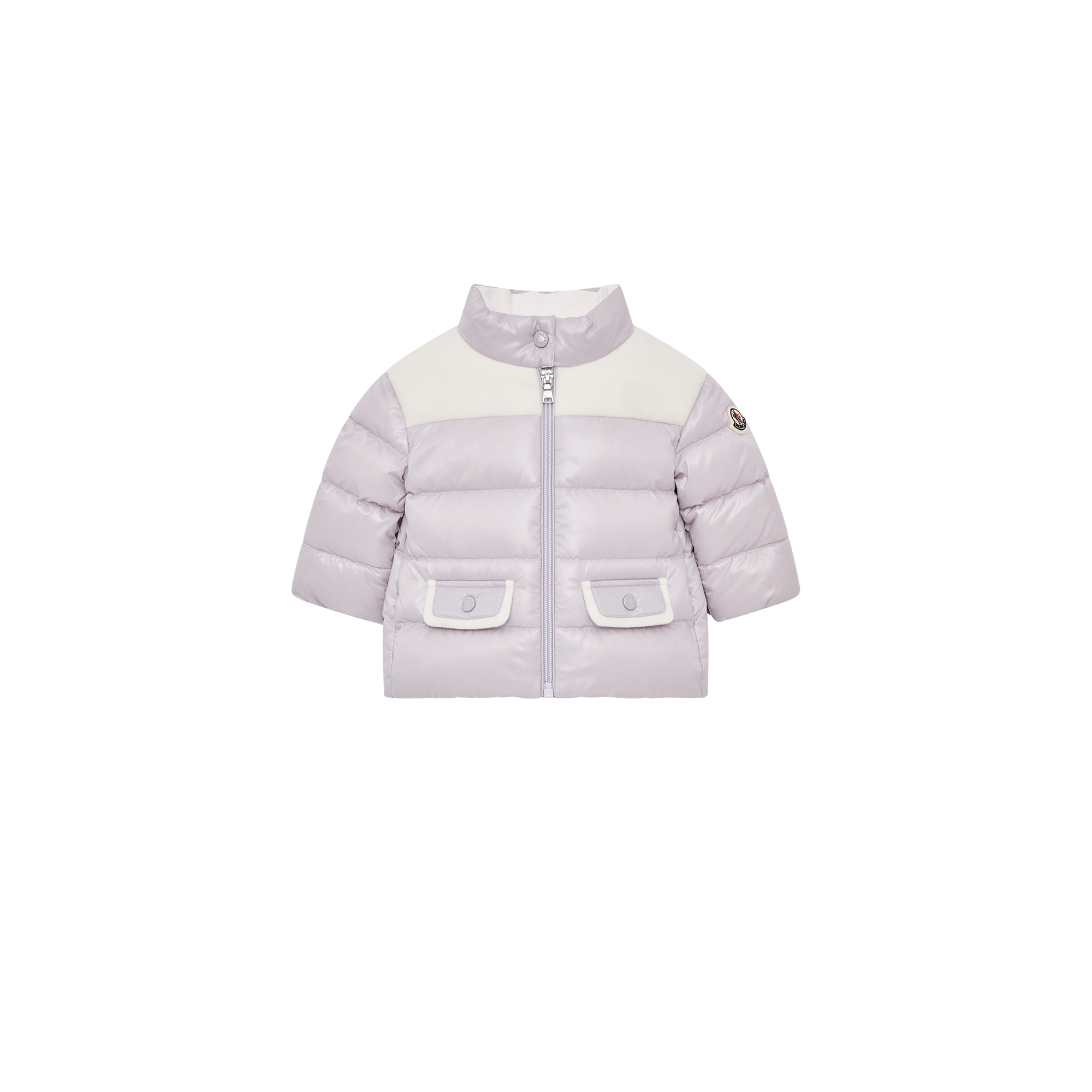 Moncler  Kora Short Down Jacket for Girls in Purple, Size: 2Y
