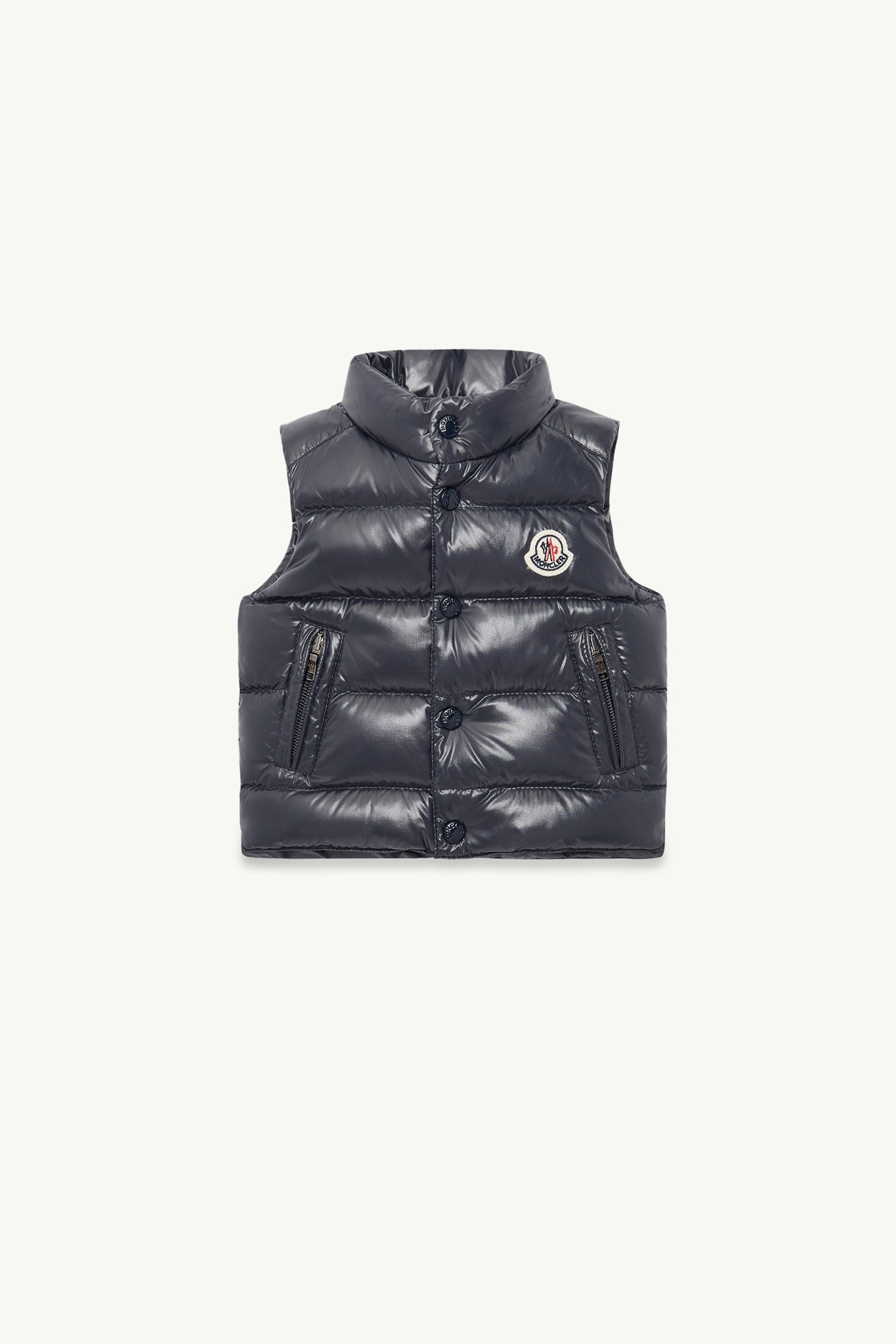 Chaleco plumífero Bernard Niño Azul Noche Moncler 0