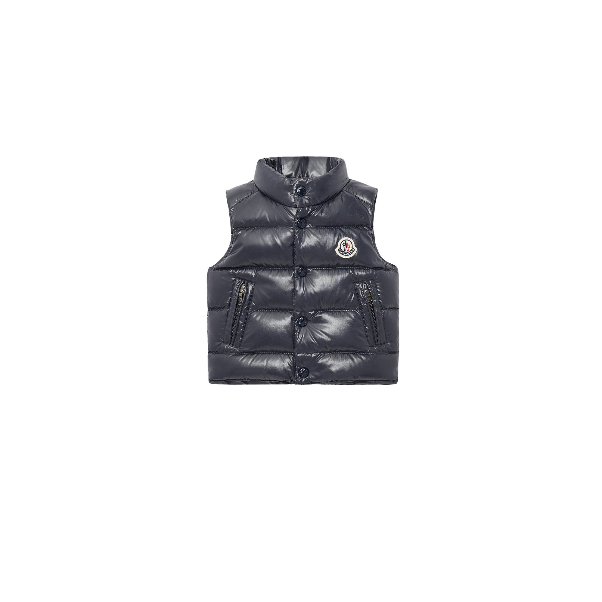 Moncler  Bernard Down Gilet for Boys in Blue, Size: 3Y