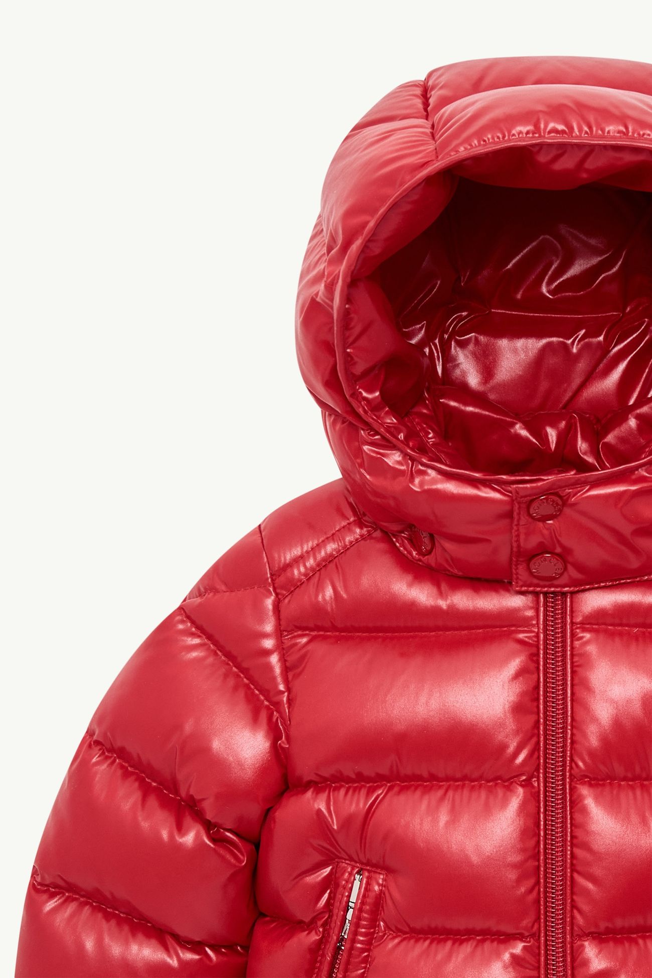Doudoune courte à capuche Moncler Maya Garçon Rouge Vif Moncler 1