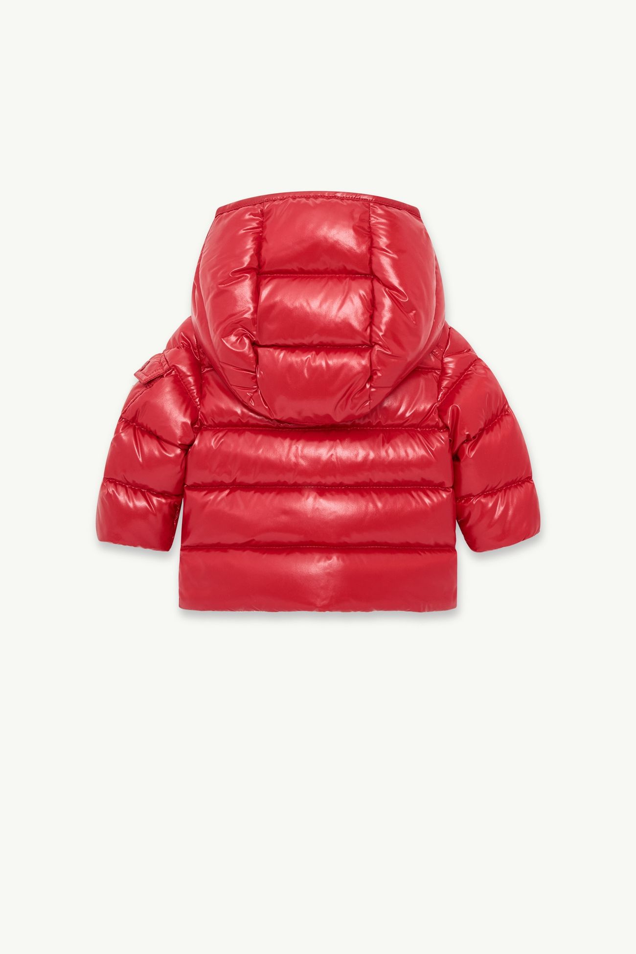 Piumino corto Moncler Maya con cappuccio Bambino Rosso Brillante Moncler 2