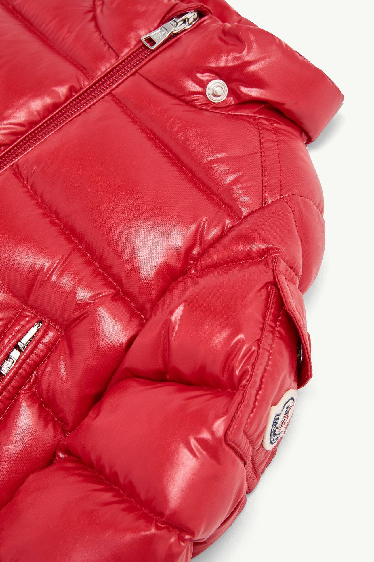 Doudoune courte à capuche Moncler Maya Garçon Rouge Vif Moncler 3