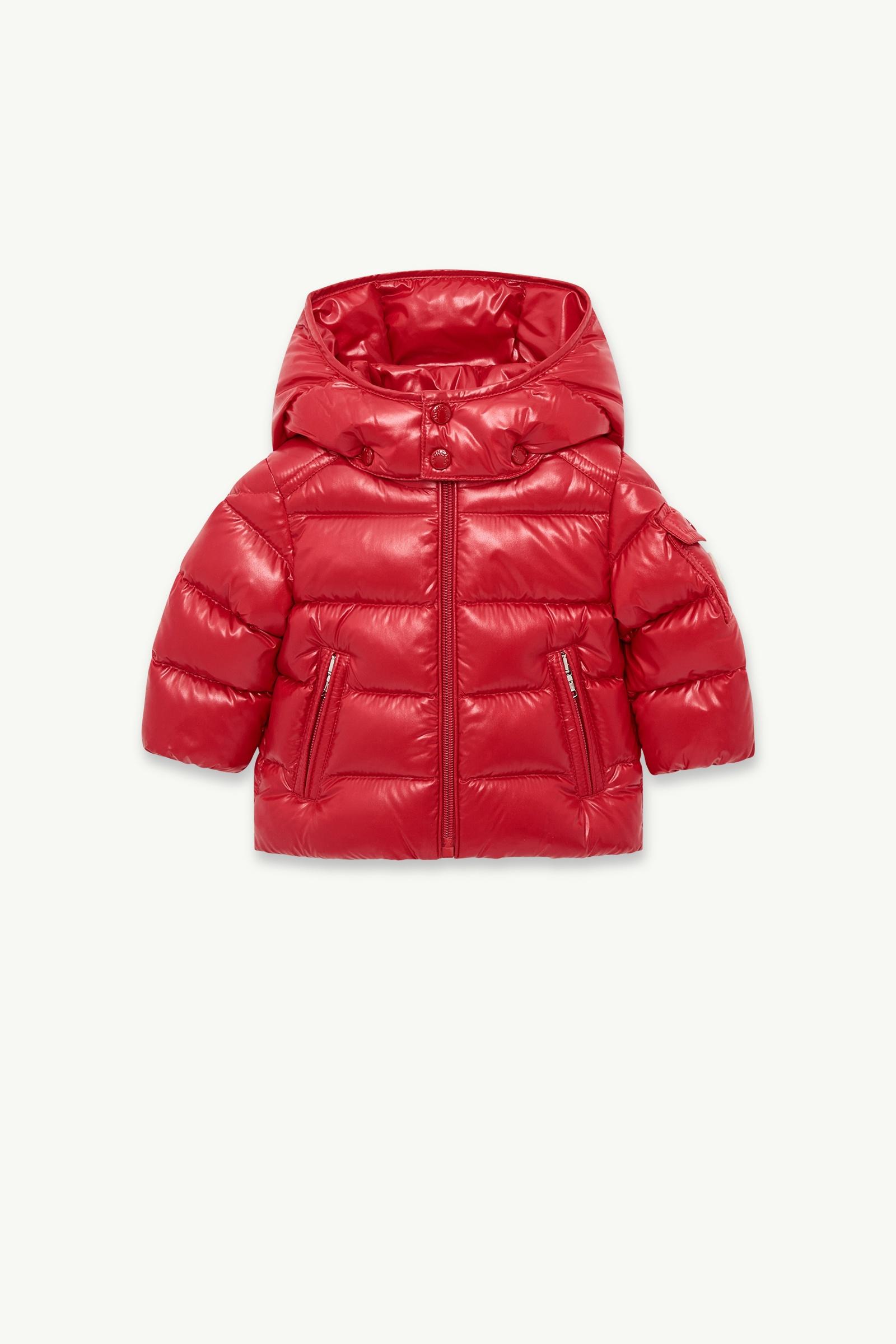 Bright Red Moncler Maya Hooded Short Down Jacket - Outerwear for