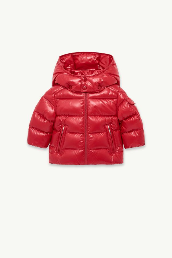 Moncler Maya Hooded Short Down Jacket Boy Bright Red Moncler 0
