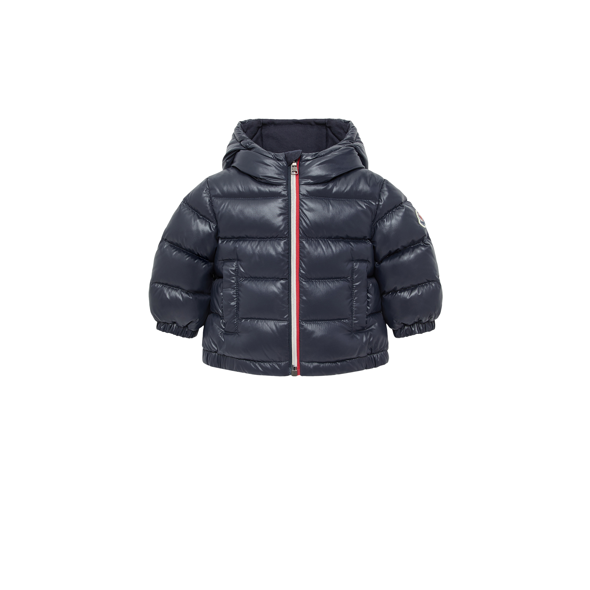 Moncler  New Aubert Hooded Down Jacket for Boys in Blue, Size: 3Y