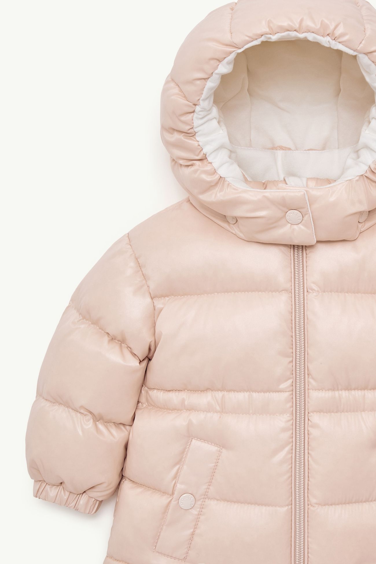 Piumino Maire con cappuccio Bambina Rosa Chiaro Moncler 1