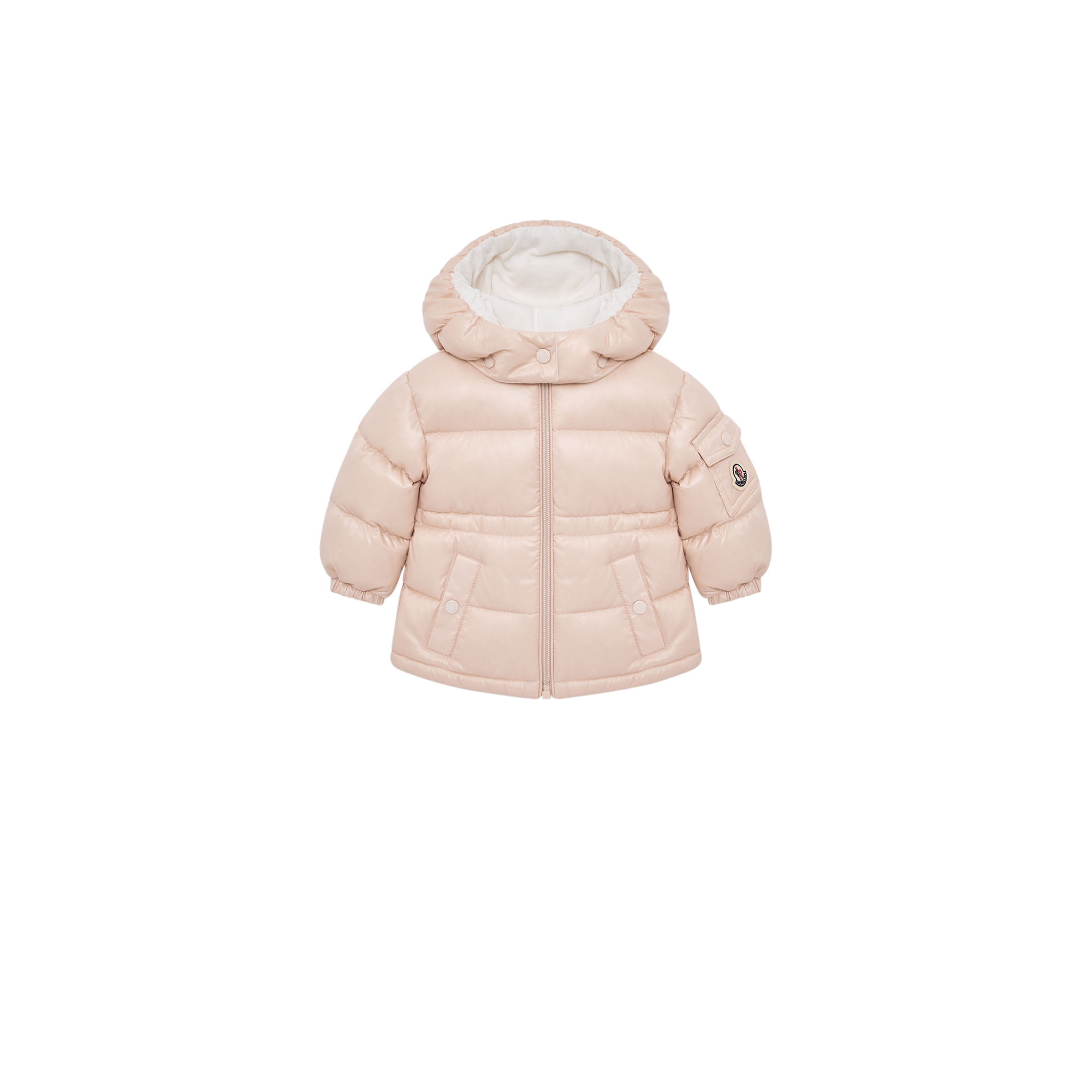 Moncler  Maire Hooded Down Jacket for Girls in Pink, Size: 6/9M