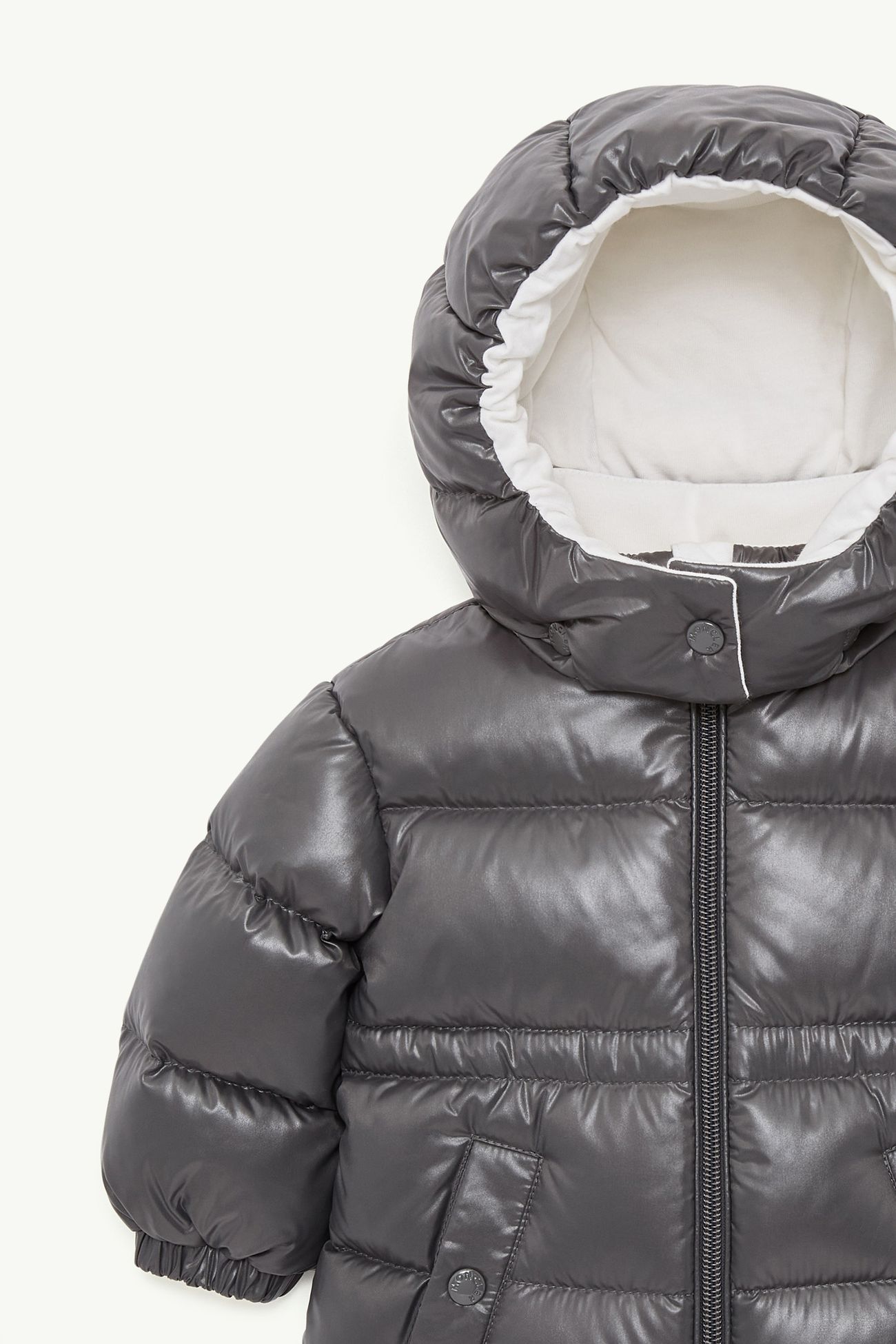 Maire Hooded Down jacket Girl Dark Gray Moncler 1