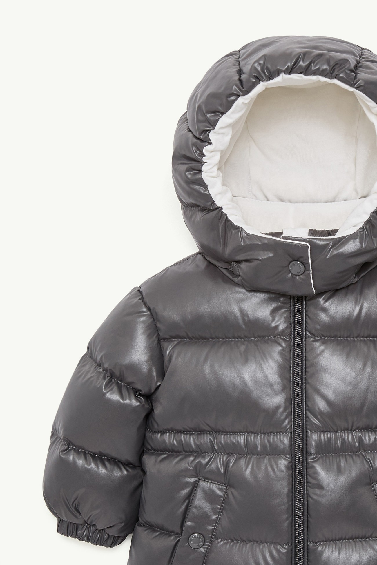 Piumino Maire con cappuccio Bambina Grigio Scuro Moncler 1