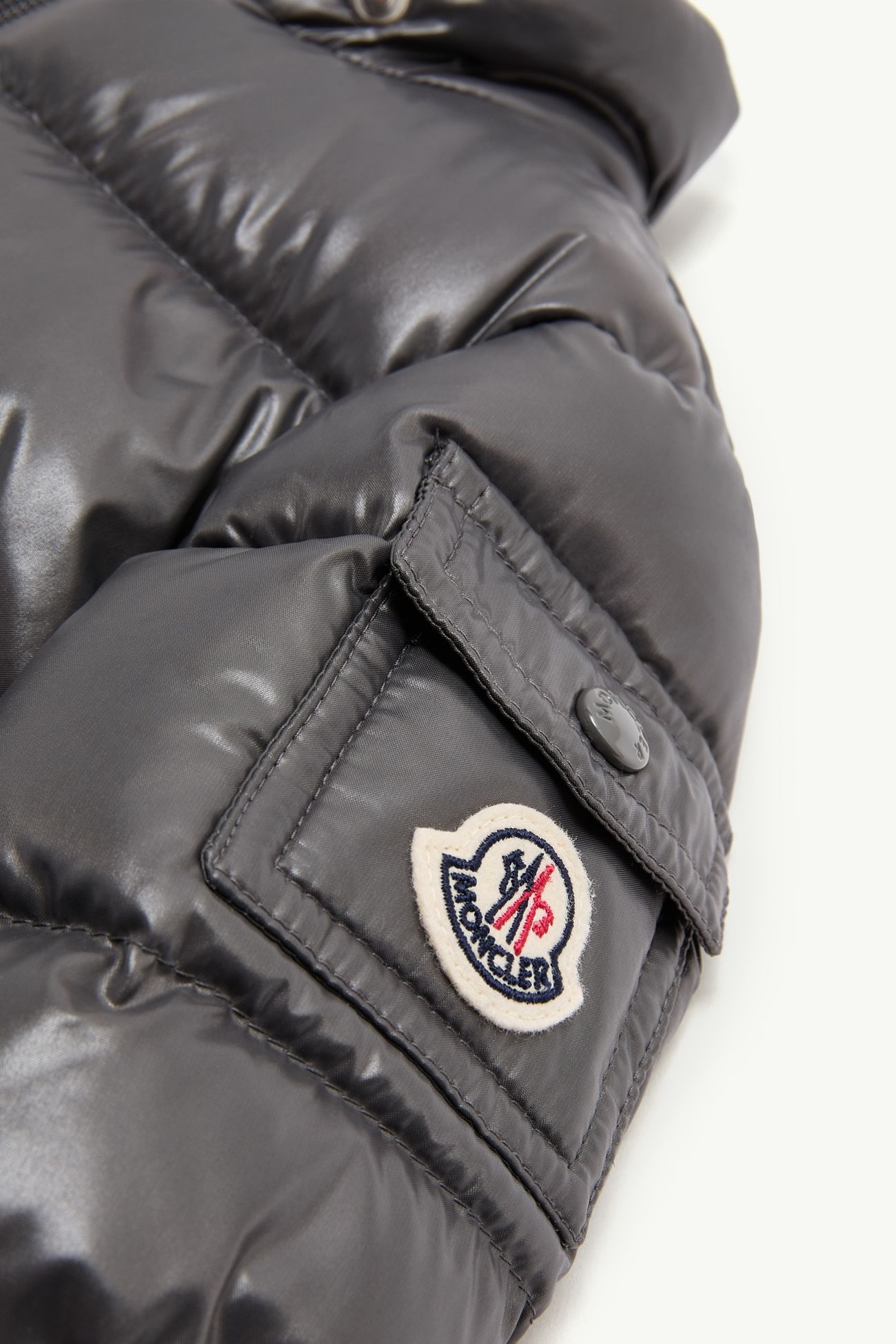 Piumino Maire con cappuccio Bambina Grigio Scuro Moncler 3