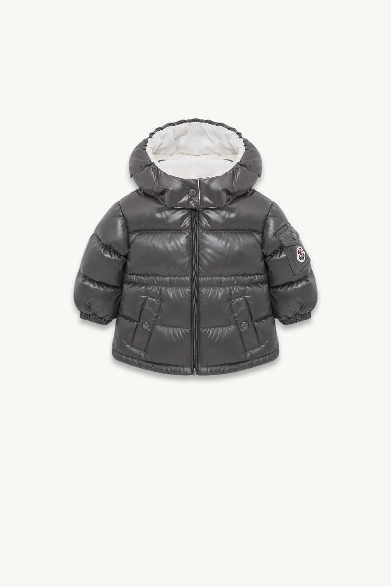 Maire Hooded Down jacket Girl Dark Gray Moncler 0
