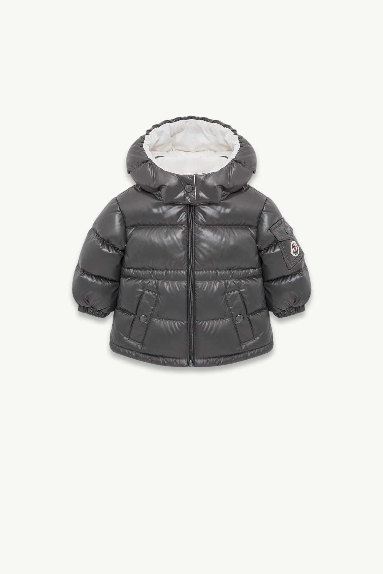 Maire Hooded Down jacket Girl Dark Gray Moncler 0
