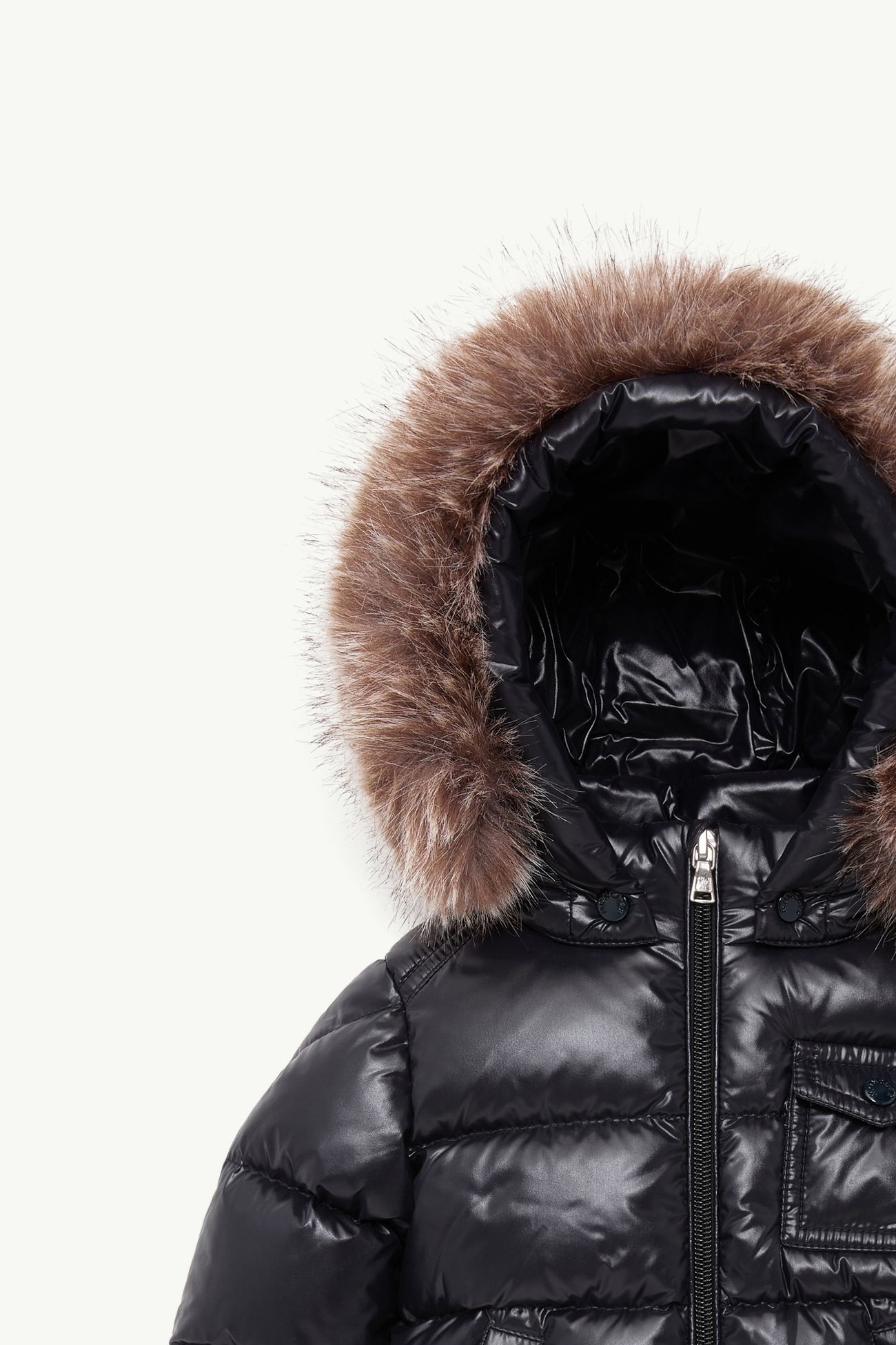 Doudoune à capuche bordée de matière synthétique K2 Mixte Bleu marine Moncler 1