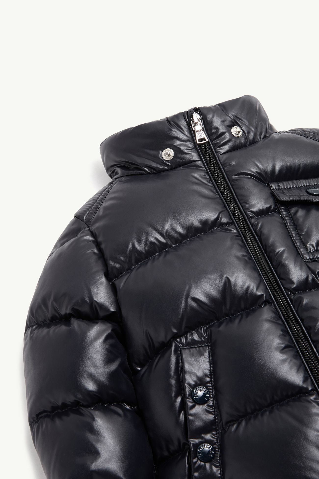 Doudoune à capuche bordée de matière synthétique K2 Mixte Bleu marine Moncler 4