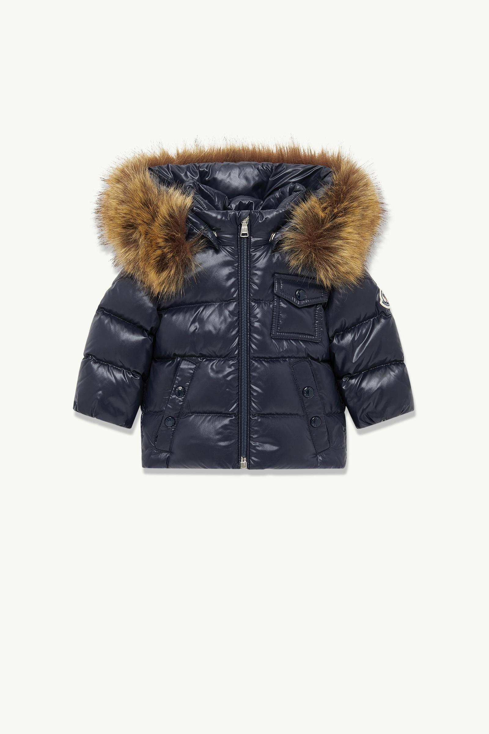 Navy Blue K2 Hooded Faux Fur-Trimmed Down Jacket - Outerwear for