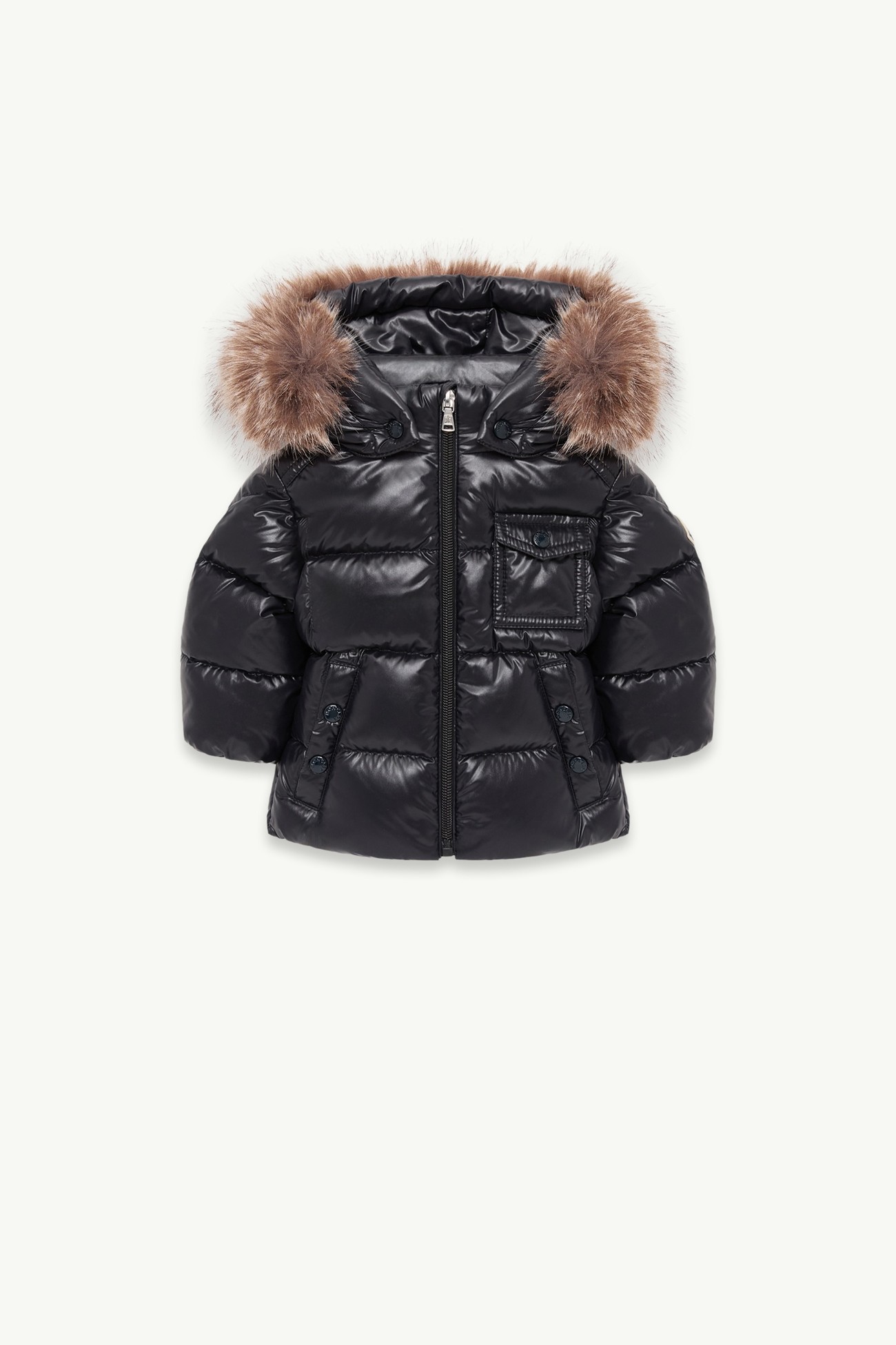 K2連帽合成物料飾邊羽絨外套 中性 海軍藍色 Moncler 0