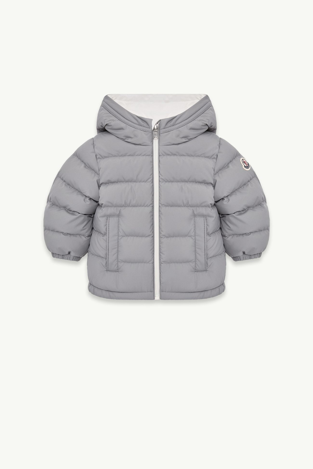 Brannock Hooded Down Jacket Boy Gray Moncler 0