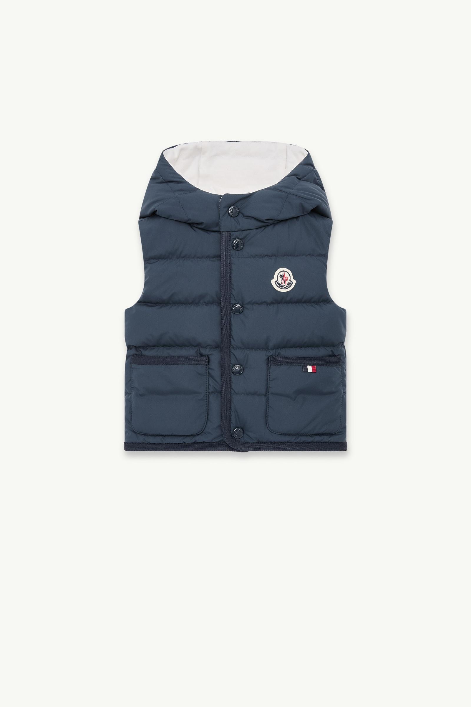 Pax 후드 다운 베스트 키즈 남아 다크 블루 Moncler, 1 of 0