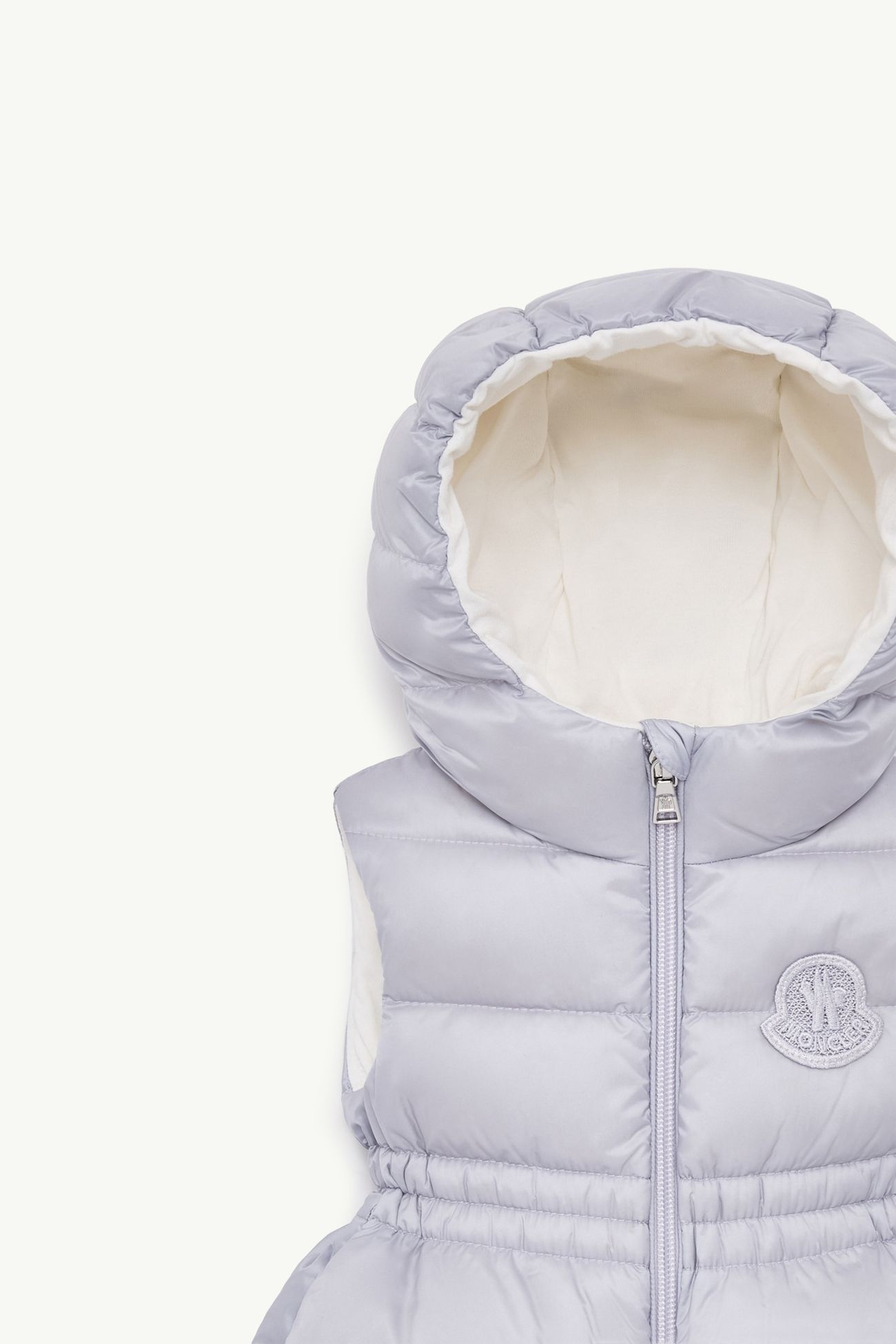Una Daunenweste mit Kapuze Mädchen Flieder Moncler 1