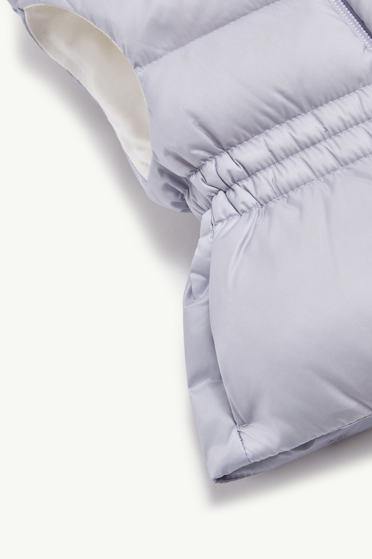 Doudoune sans manches à capuche Una Fille Lilas Moncler 3