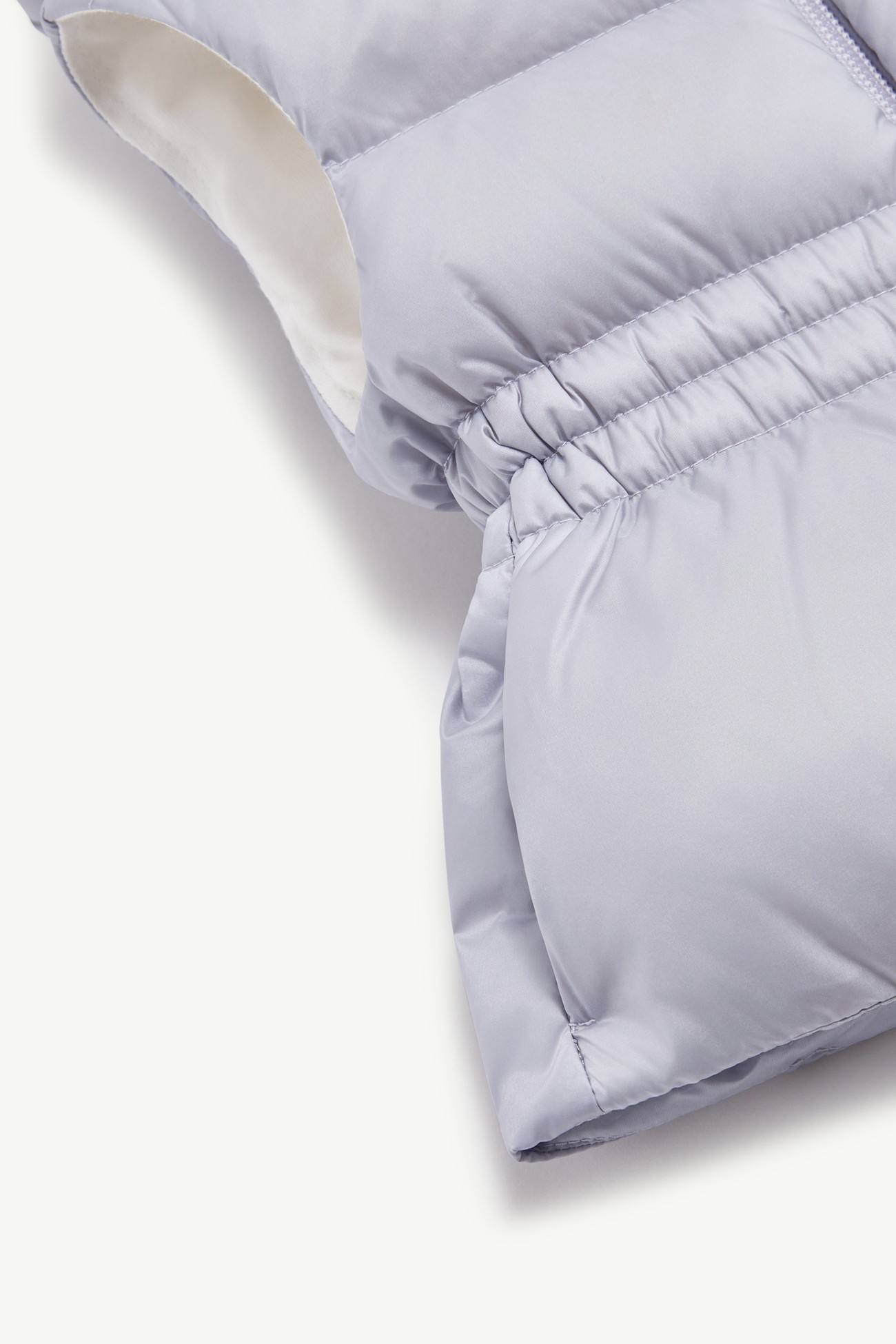 Doudoune sans manches à capuche Una Fille Lilas Moncler 3